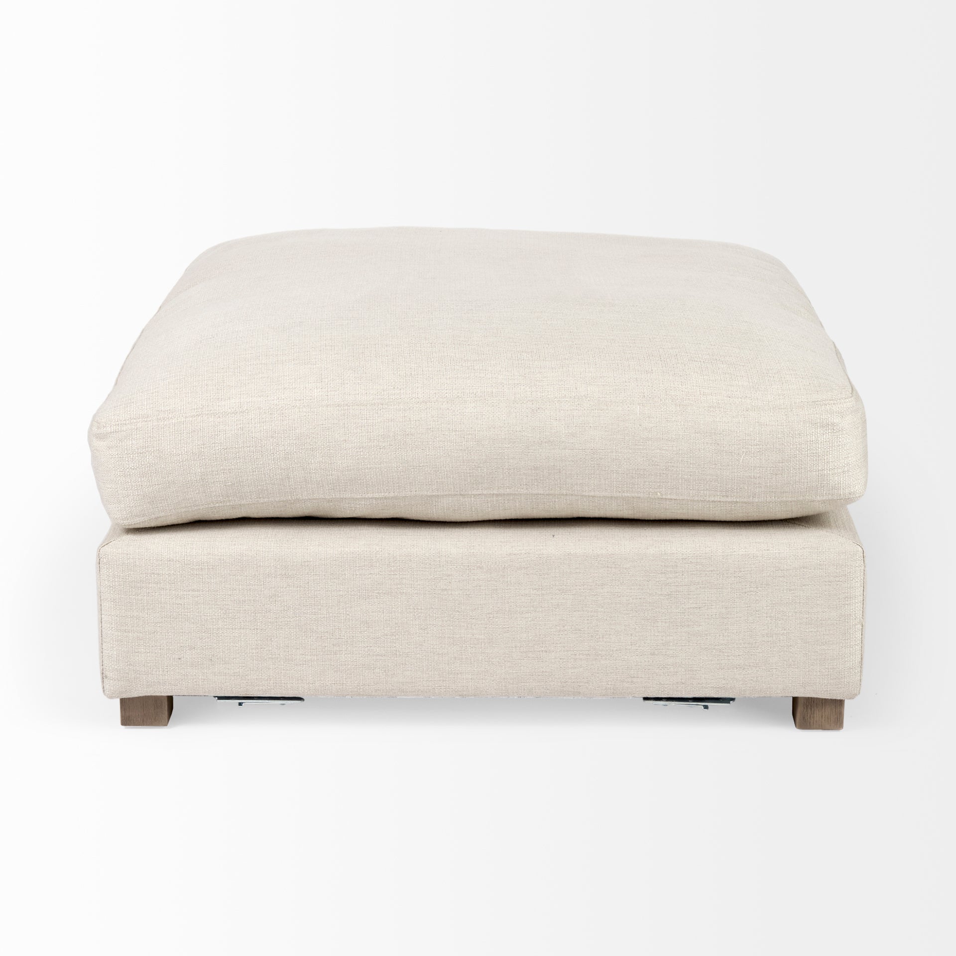 Valence 38.6L x 38.6W x 17.7H Beige Full Size Ottoman Sectional Piece