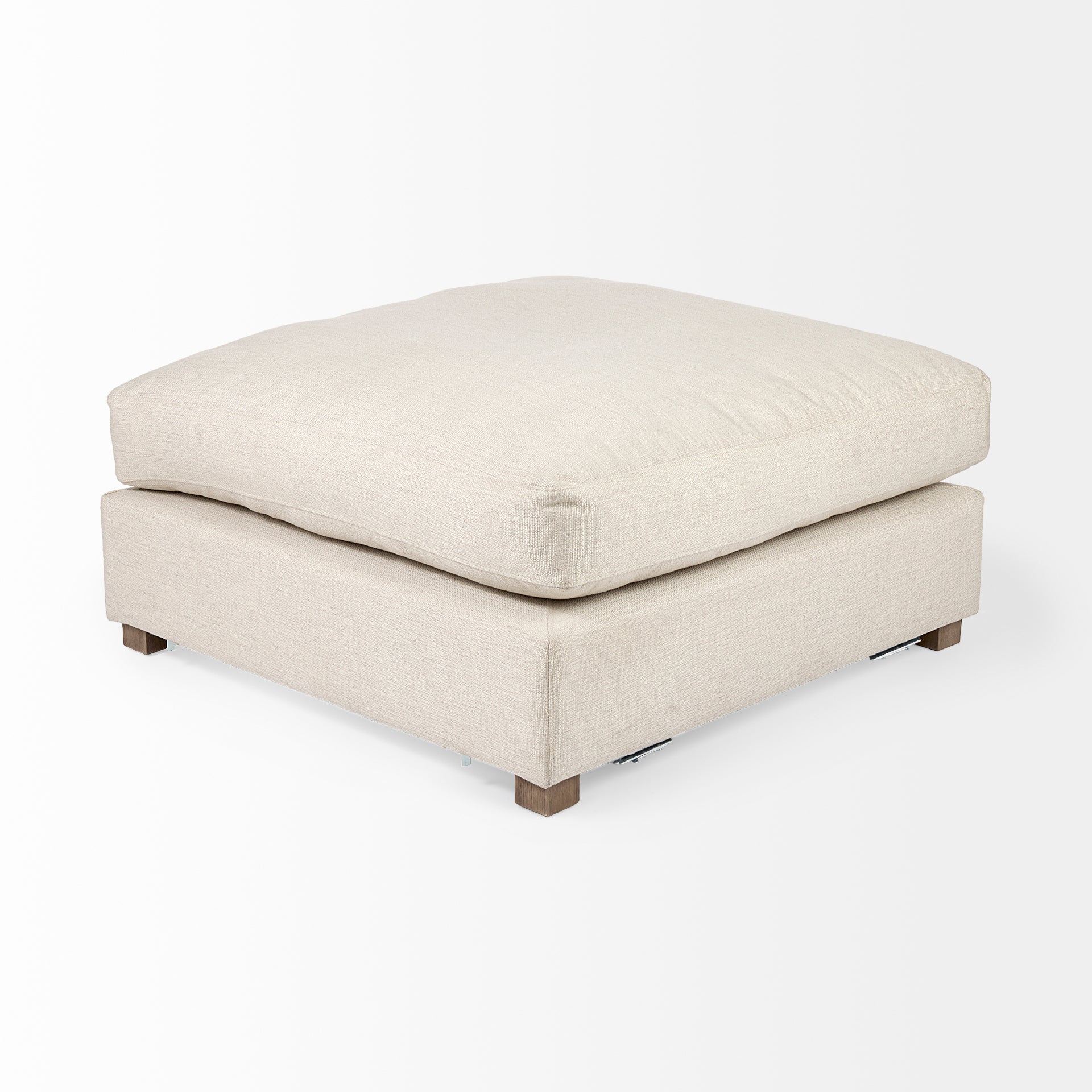 Valence 38.6L x 38.6W x 17.7H Beige Full Size Ottoman Sectional Piece