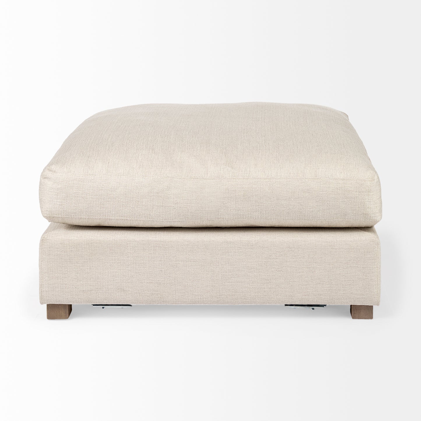Valence 38.6L x 38.6W x 17.7H Beige Full Size Ottoman Sectional Piece