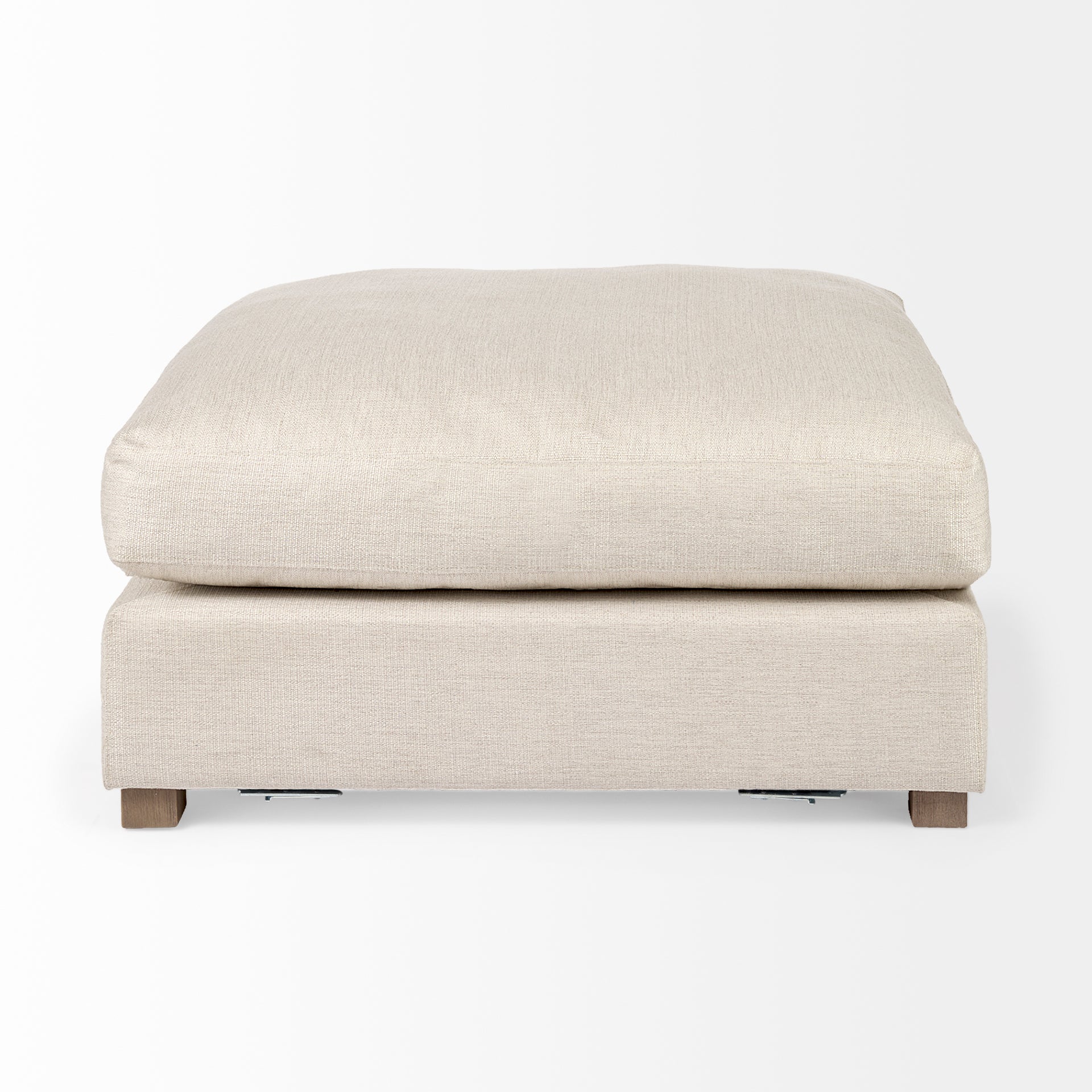 Valence 38.6L x 38.6W x 17.7H Beige Full Size Ottoman Sectional Piece