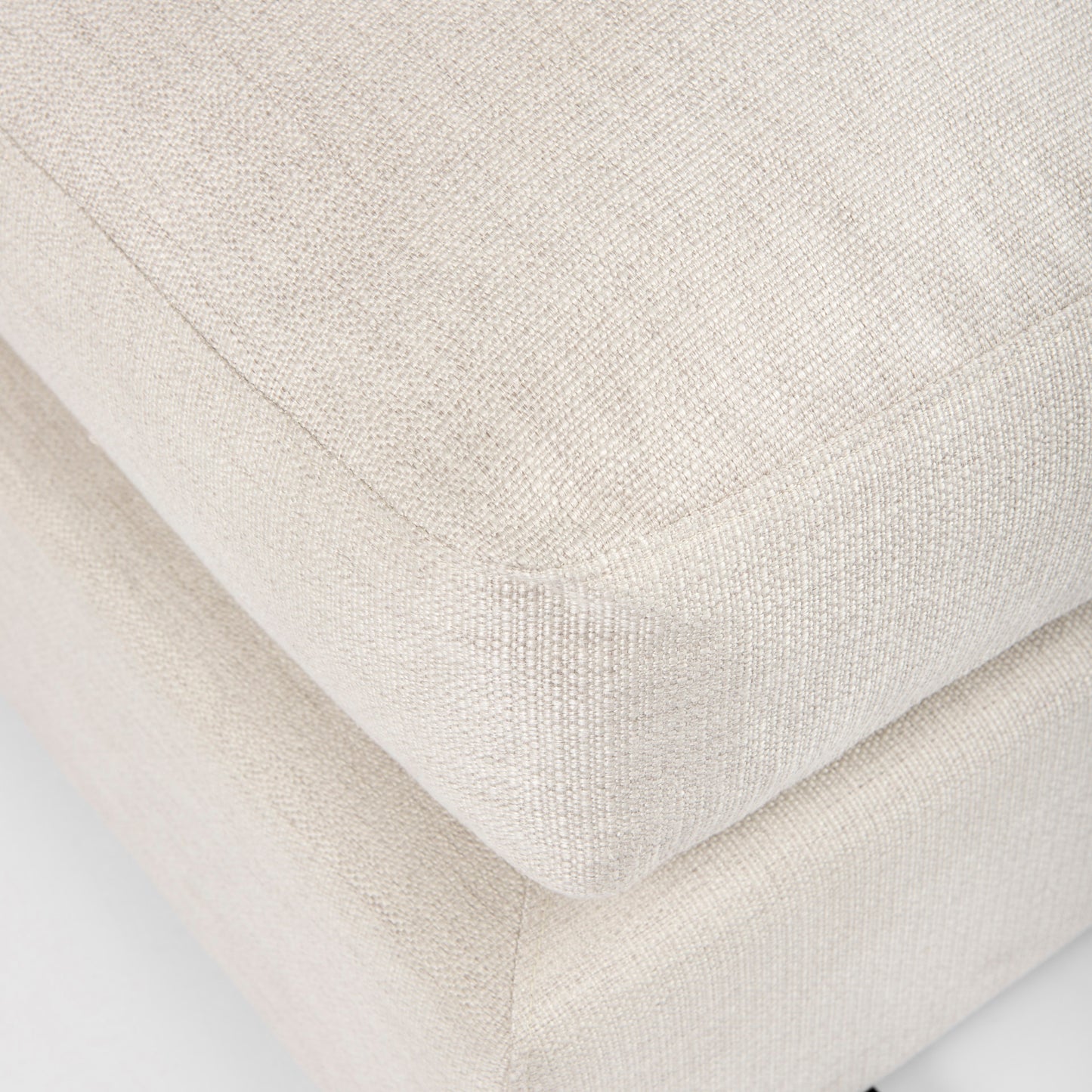 Valence 38.6L x 38.6W x 17.7H Beige Full Size Ottoman Sectional Piece
