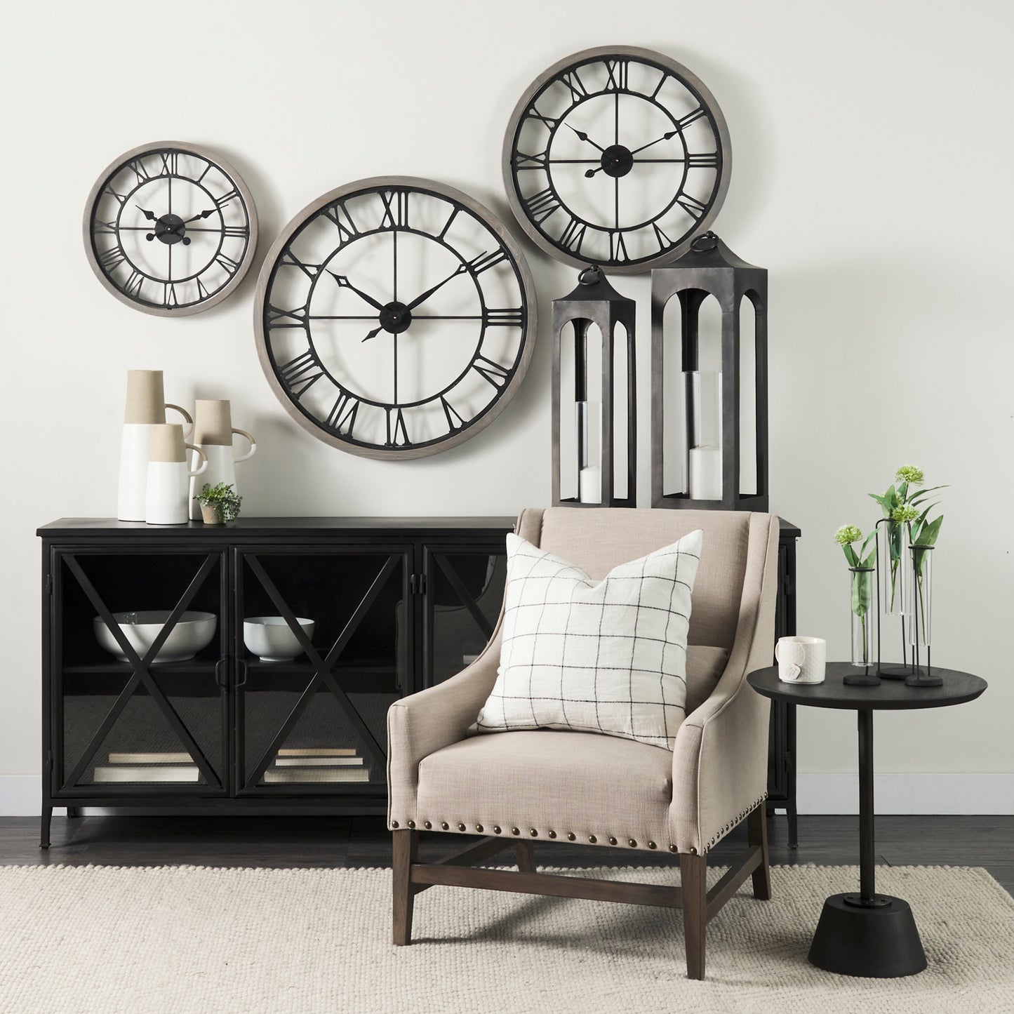 Mething Wall Clock Gray Wood | 19’’ - wall-clocks