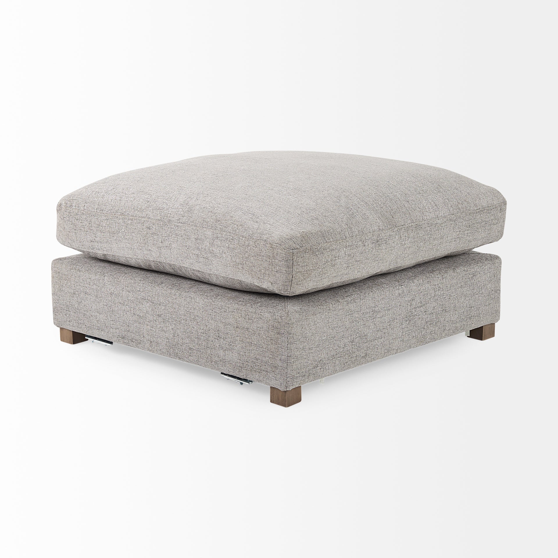 Valence 38.6L x 38.6W x 17.7H Medium Gray Full Size Ottoman Sectional Piece