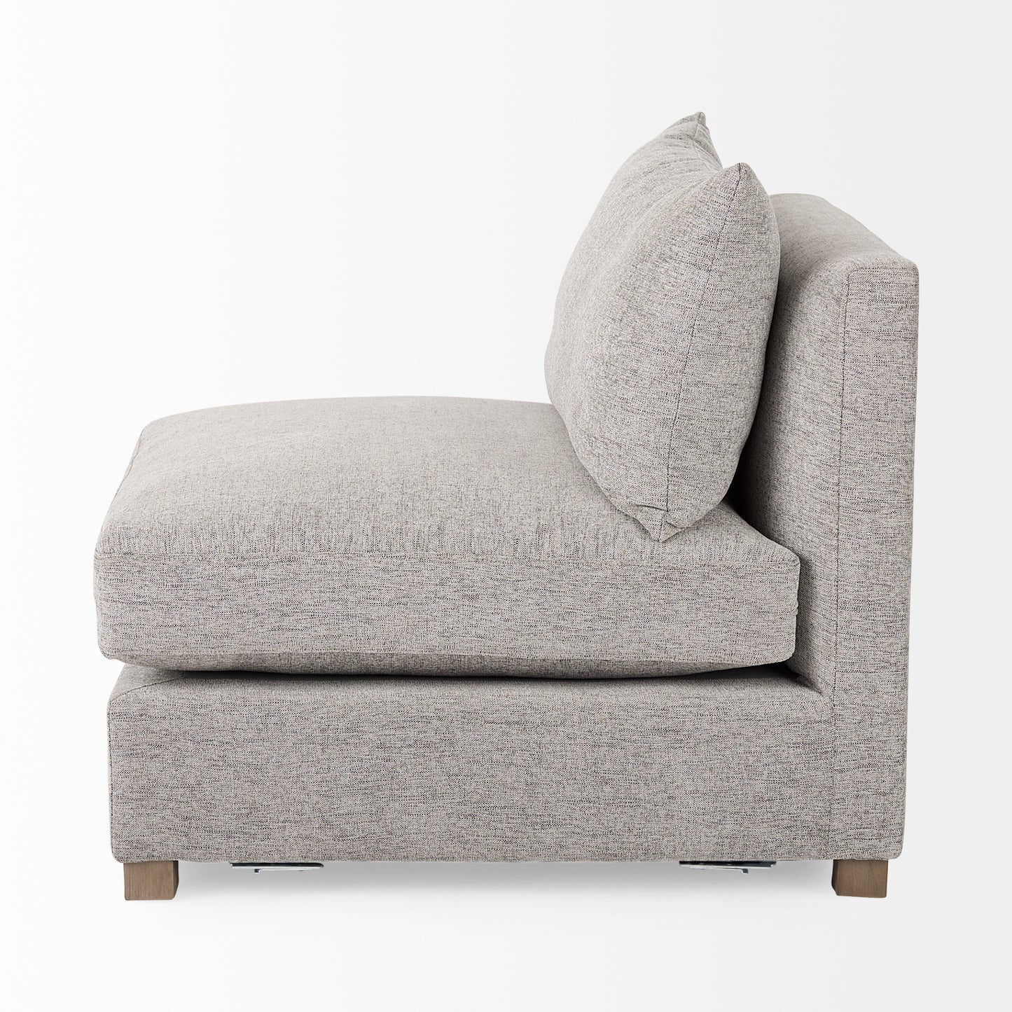 Valence 38.2L x 38.6W x 28.3H Medium Gray Armless Sectional Piece