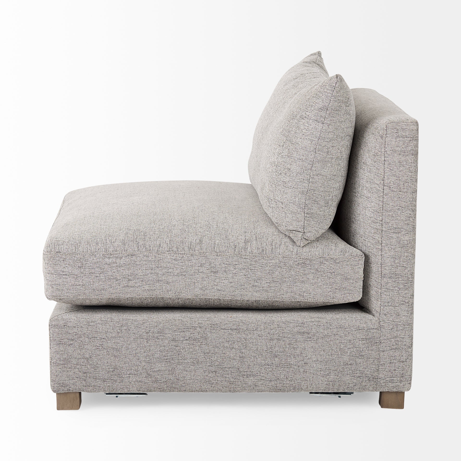 Valence 38.2L x 38.6W x 28.3H Medium Gray Armless Sectional Piece