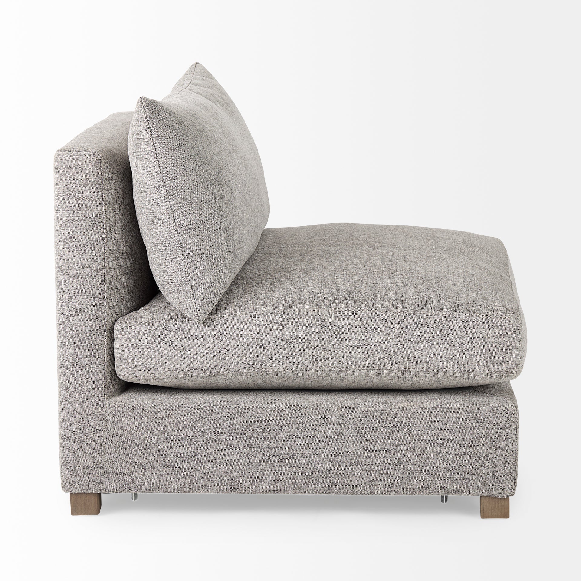 Valence 38.2L x 38.6W x 28.3H Medium Gray Armless Sectional Piece