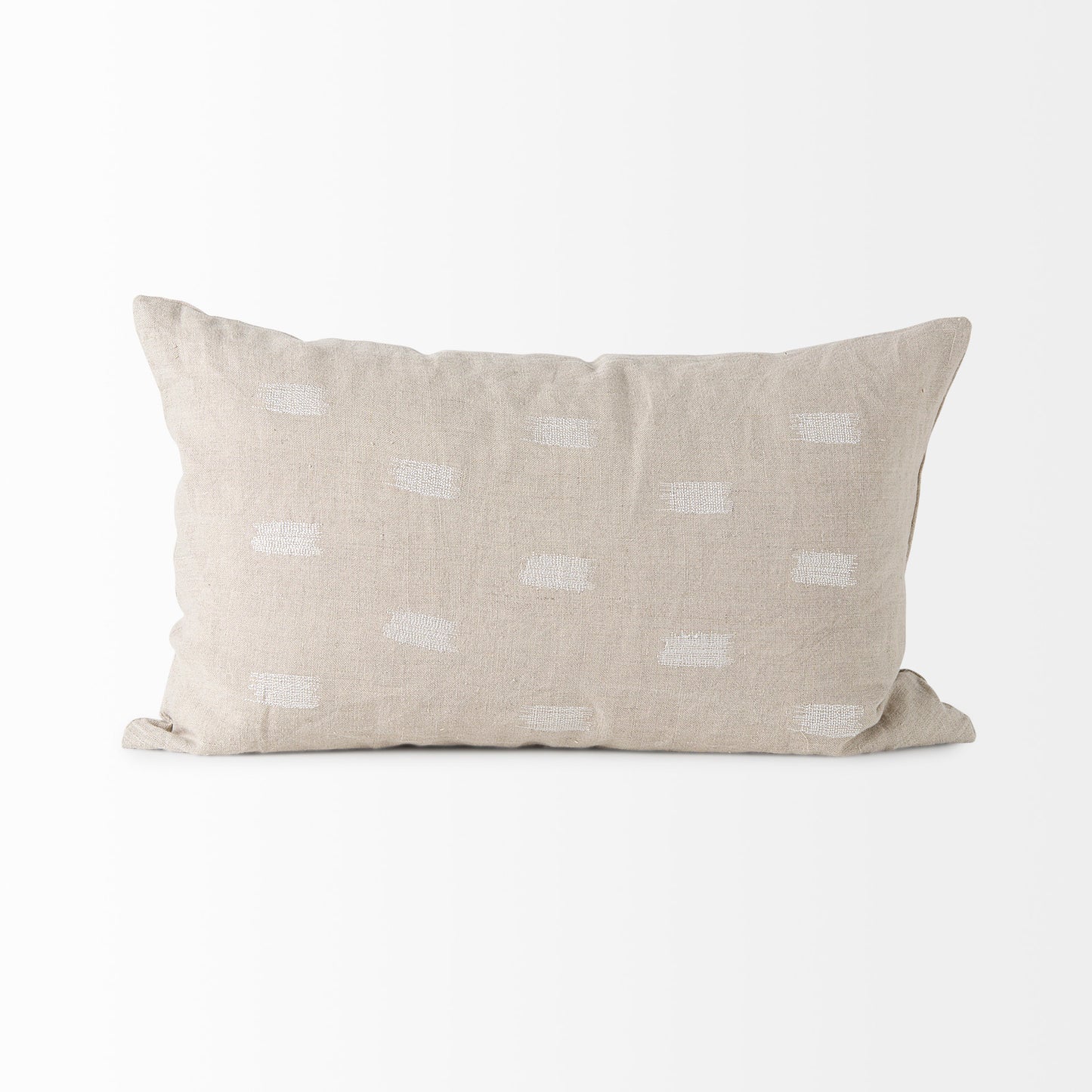 Lacey 13x21 Beige/White Decorative Pillow Cover