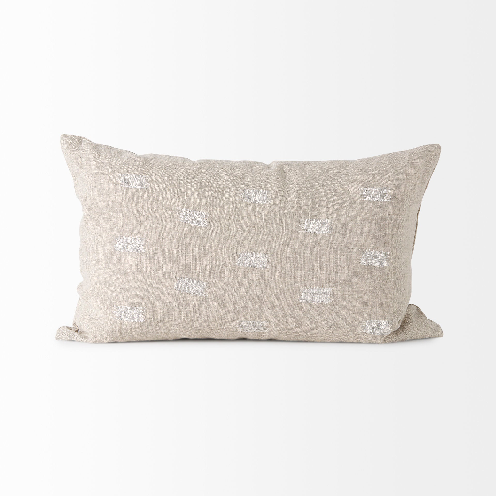 Lacey 13x21 Beige/White Decorative Pillow Cover