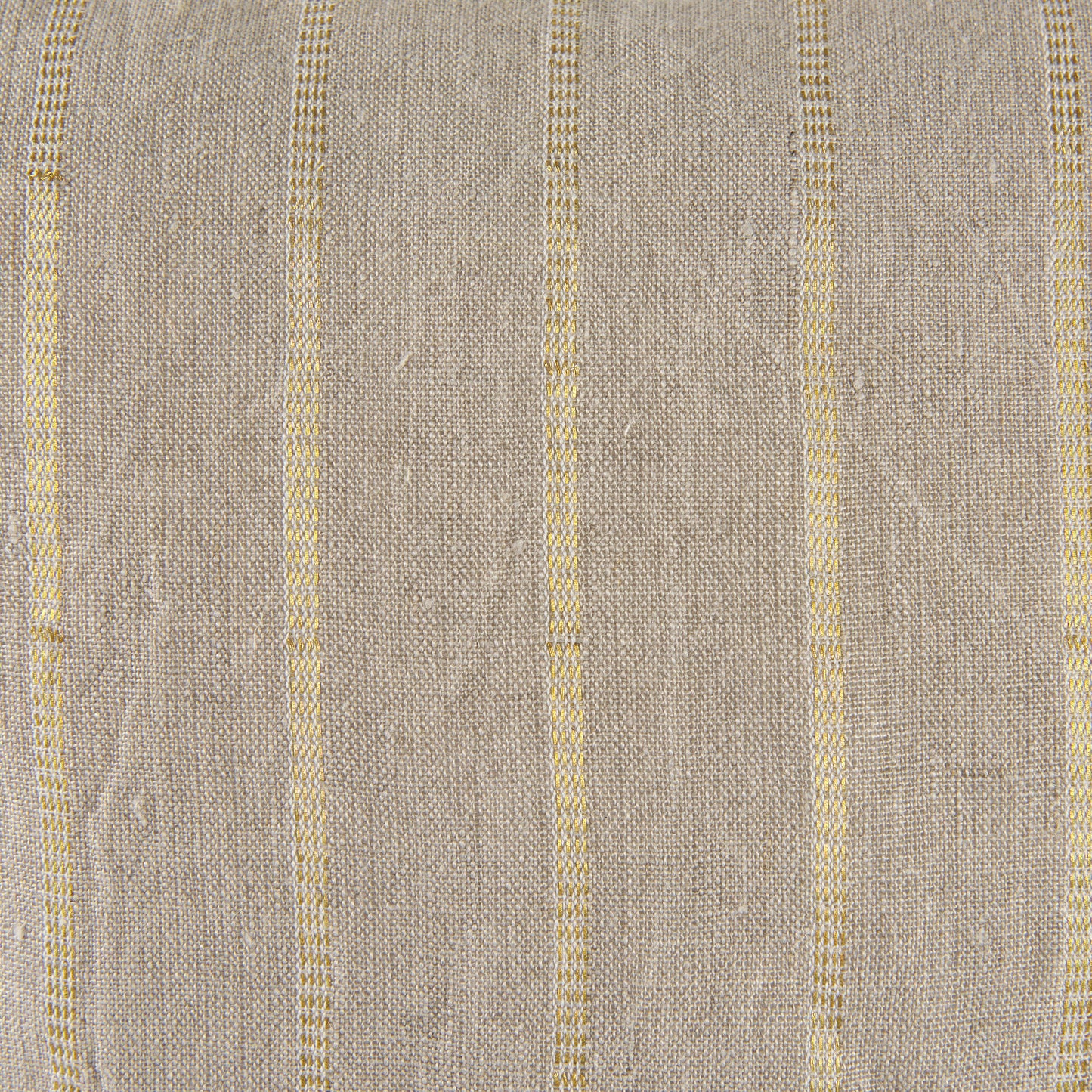 Danika 18 x 18 Beige and Gold Fabric Decorative Pillow Cover