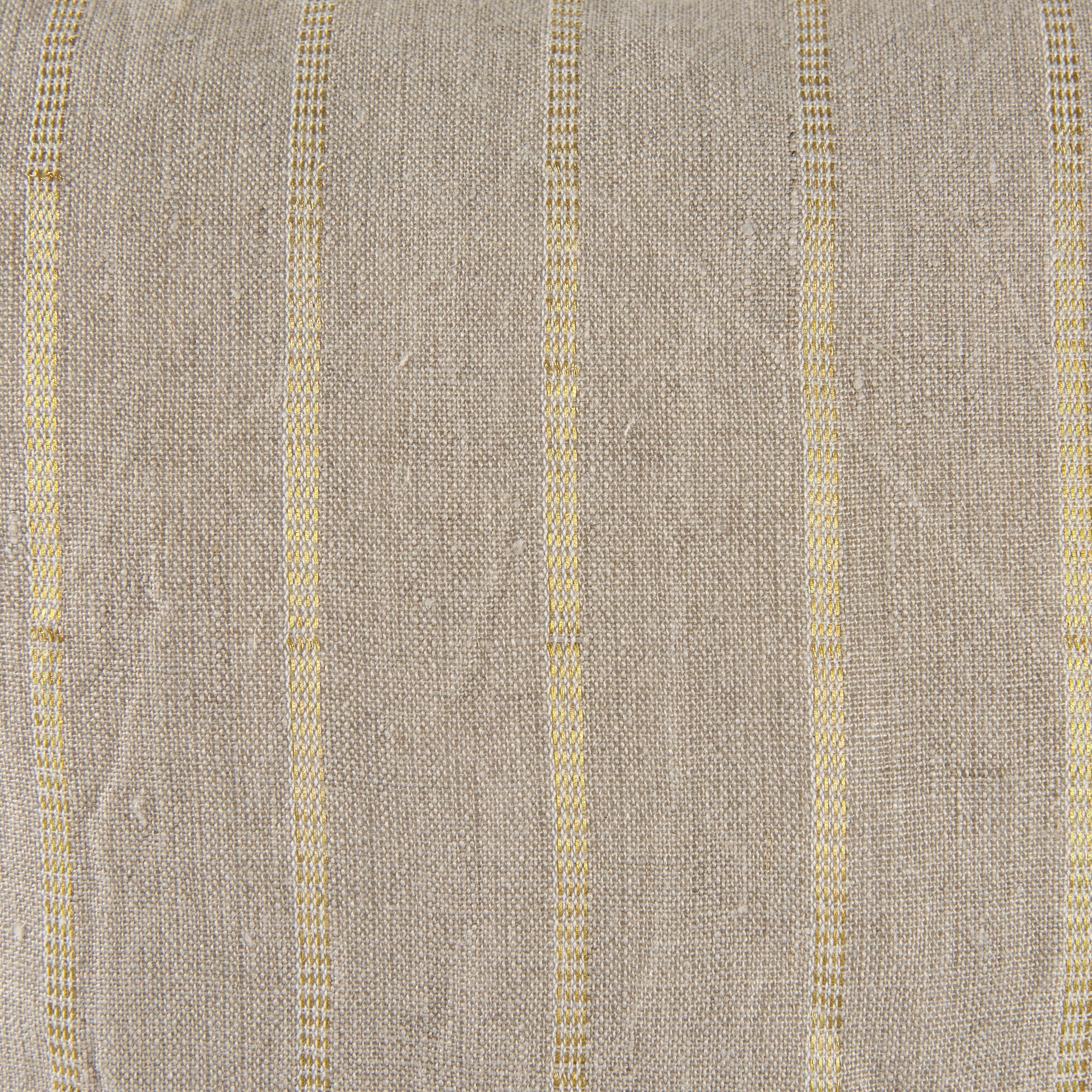 Danika 18 x 18 Beige and Gold Fabric Decorative Pillow Cover