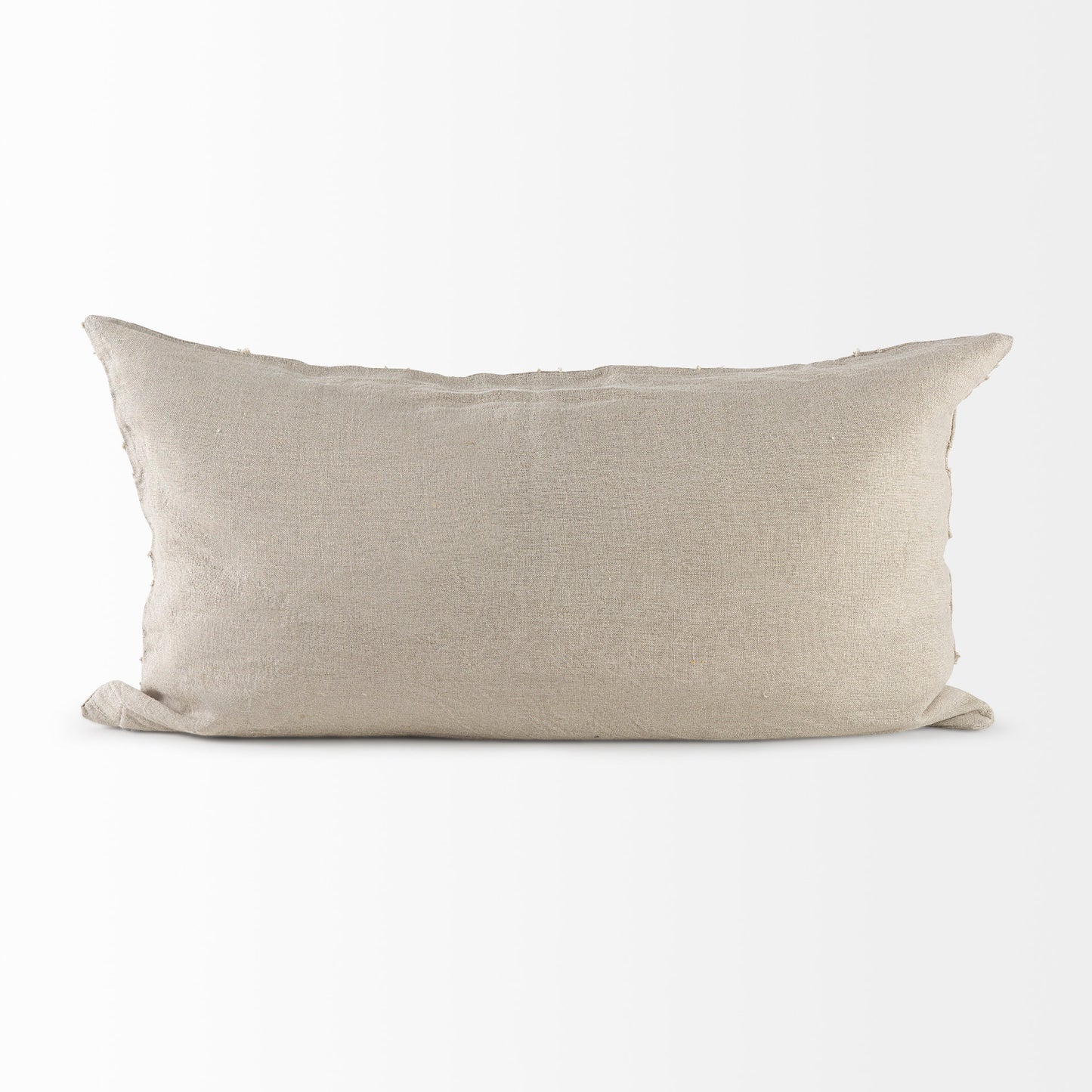 Ivivva 14x26 Beige Fabric Textured Decorative Pillow Cover