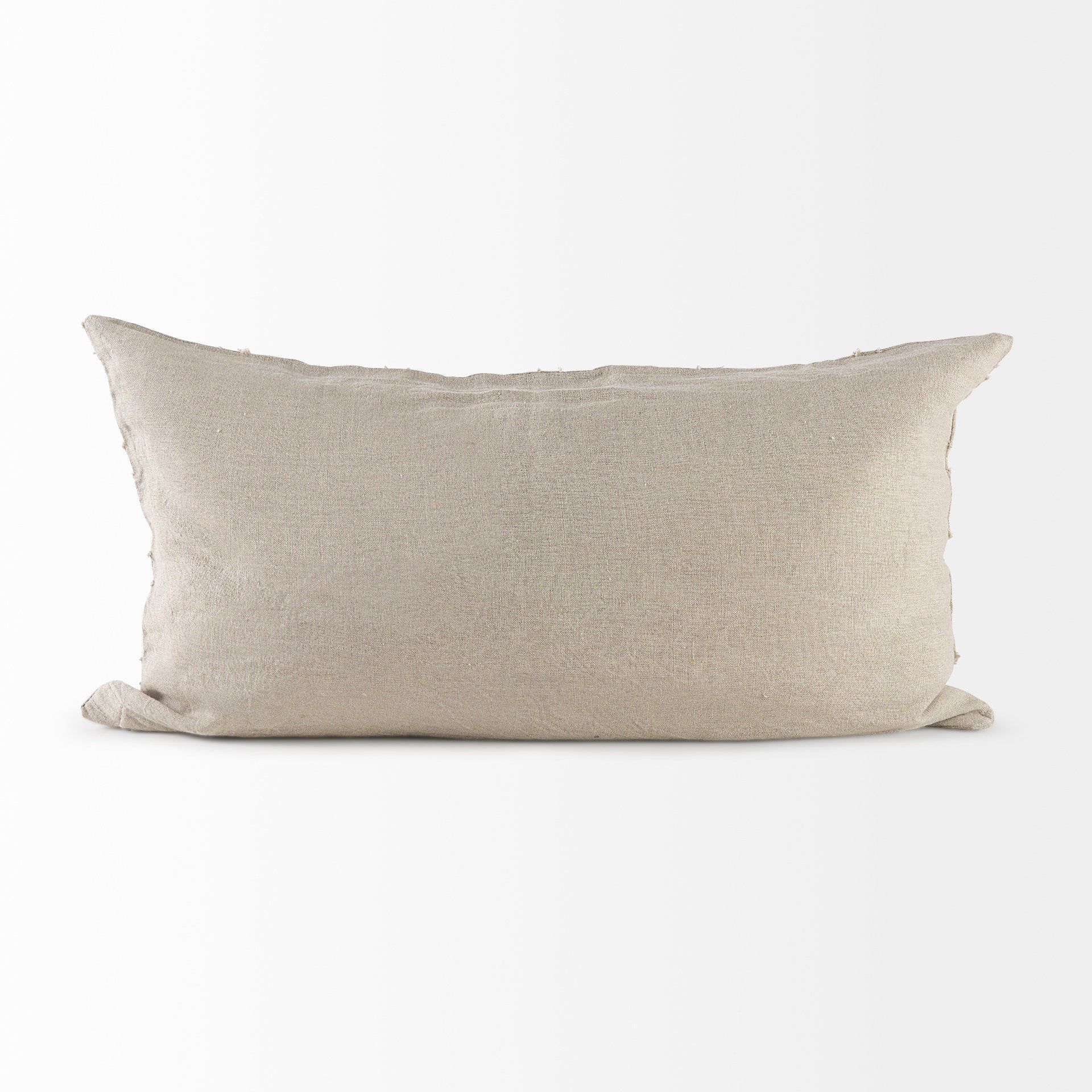 Ivivva 14x26 Beige Fabric Textured Decorative Pillow Cover
