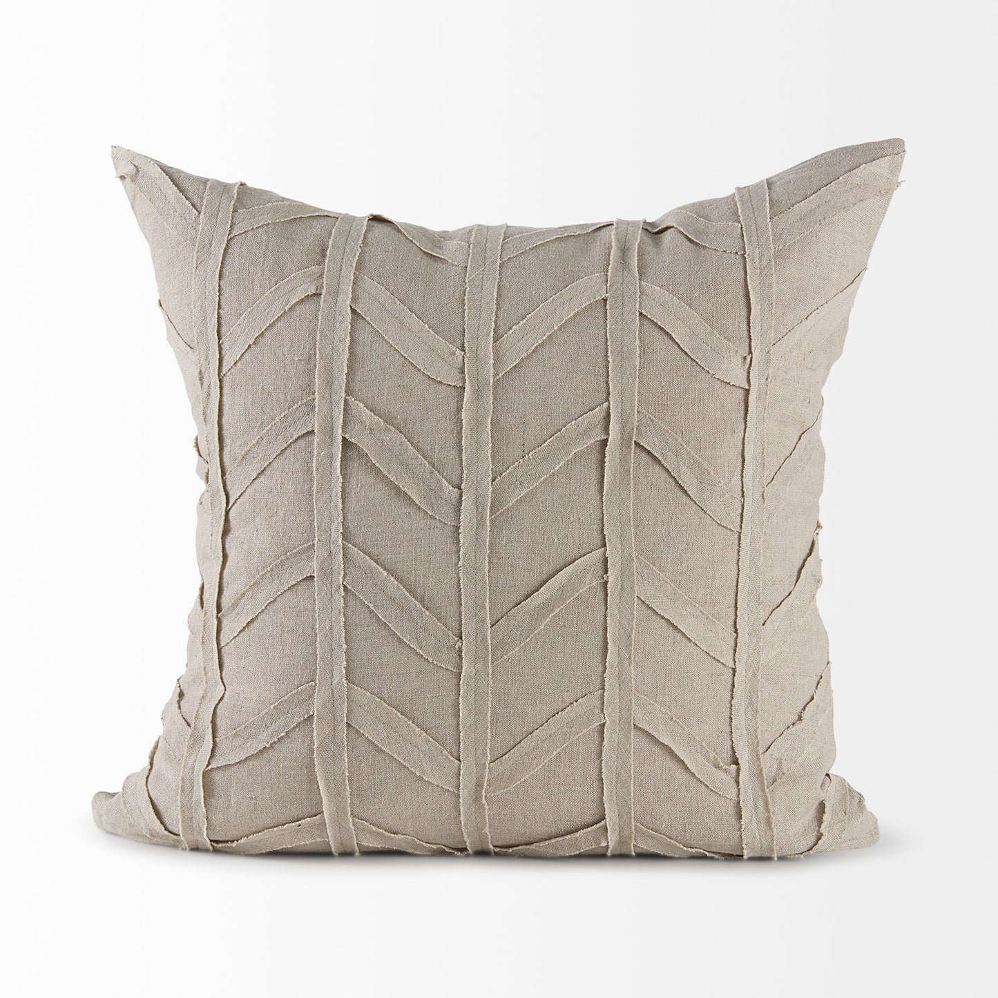 Ivivva 20x20 Beige Fabric Textured Pillow Cover