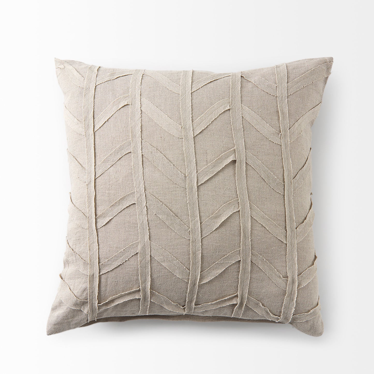 Ivivva 20x20 Beige Fabric Textured Pillow Cover