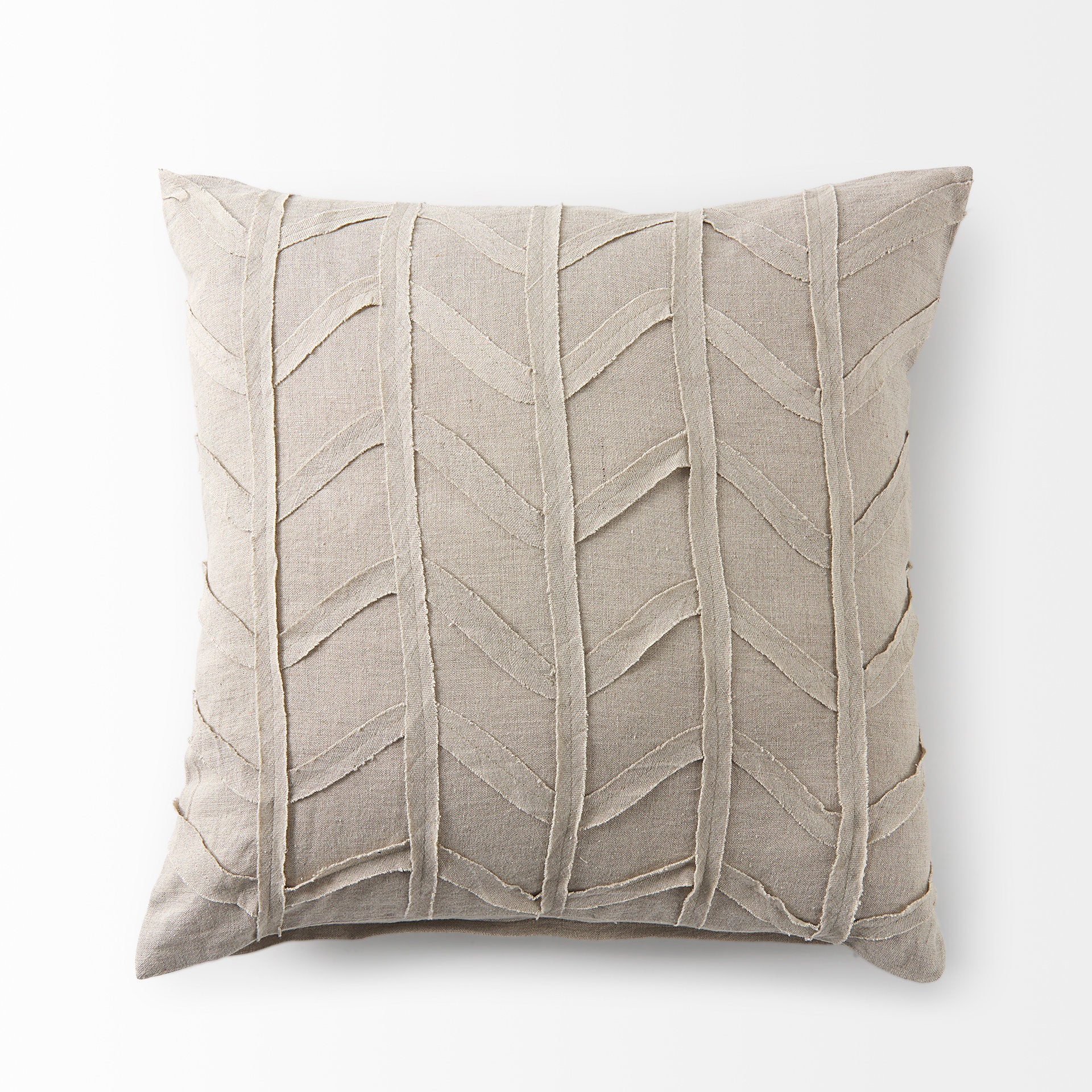 Ivivva 20x20 Beige Fabric Textured Pillow Cover