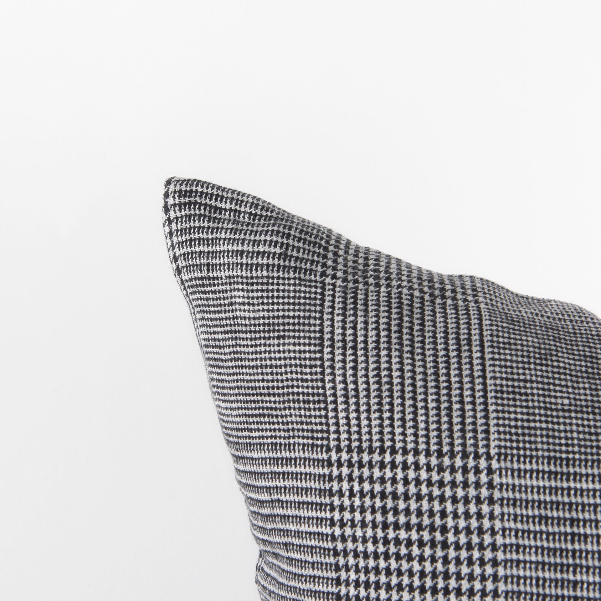 Ramone 20x20 Black and White Fabric Pillow Cover