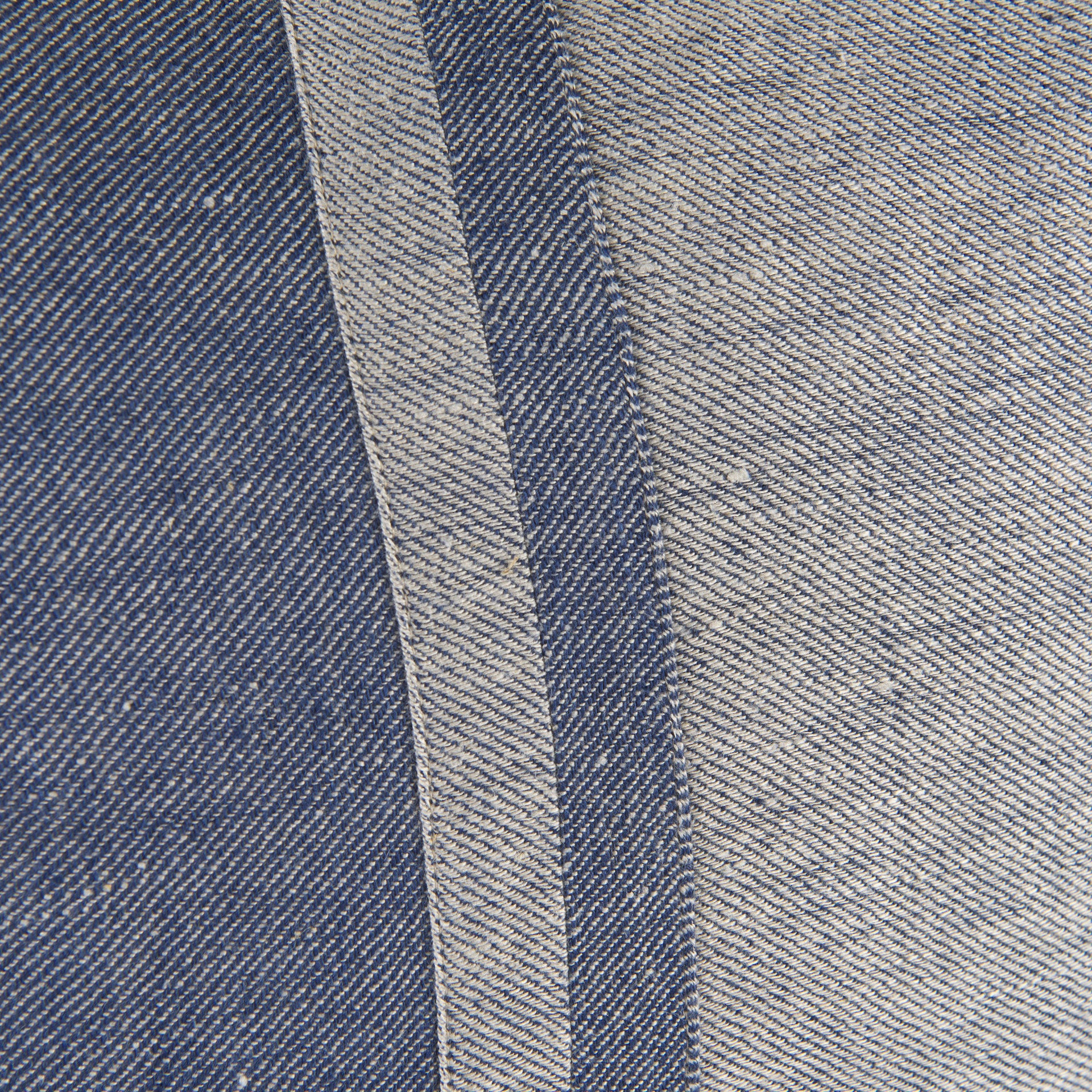 Aubrielle 20L x 20W Gray and Blue Fabric Color Blocked Pillow Cover