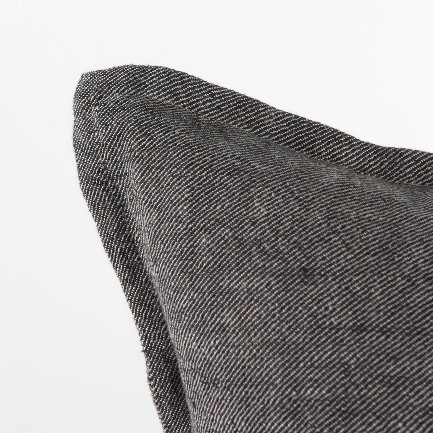 Zadie 20x20 Light Gray and Dark Gray Fabric Color Blocked Pillow Cover