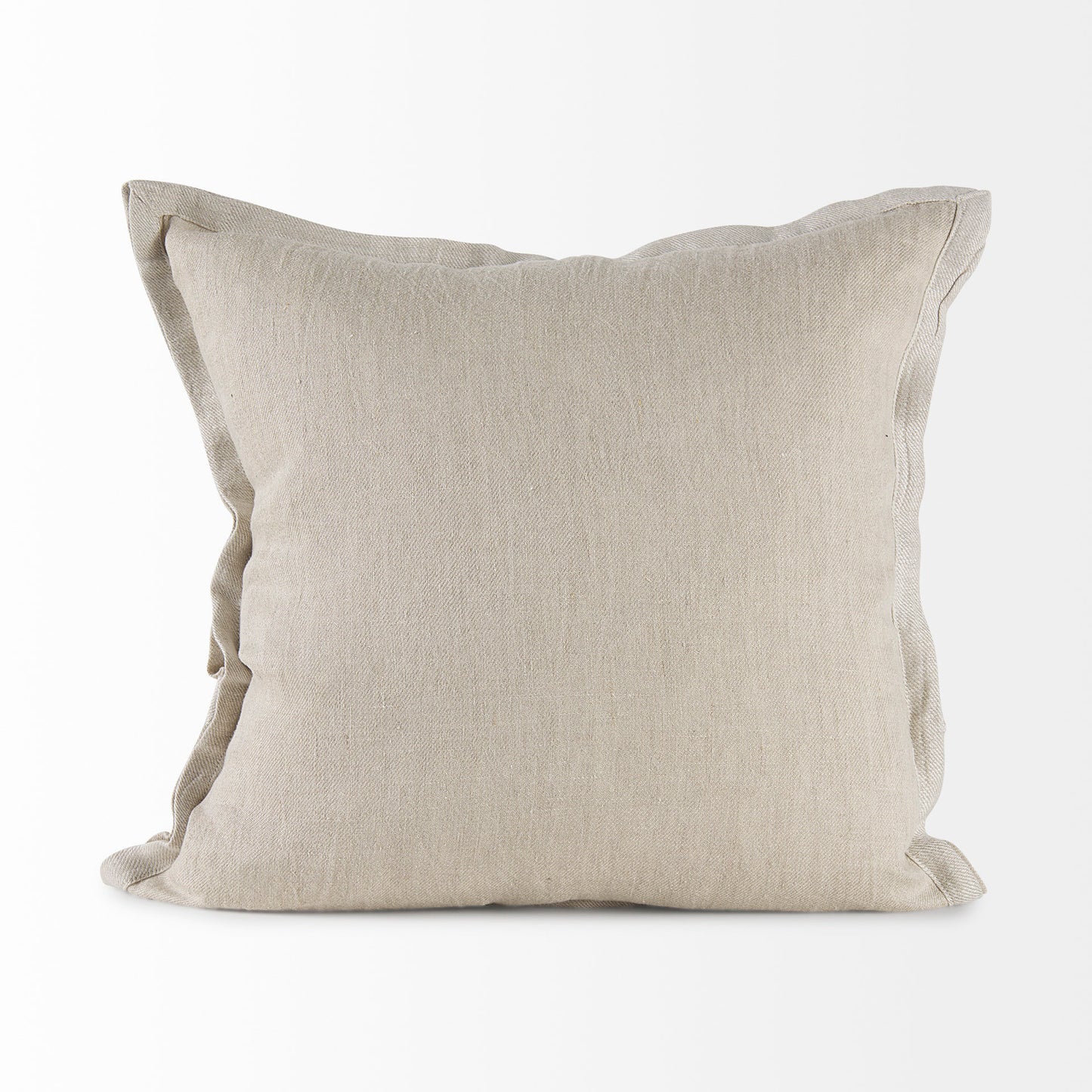 Mae 20L x 20W Beige Fabric Pillow Cover