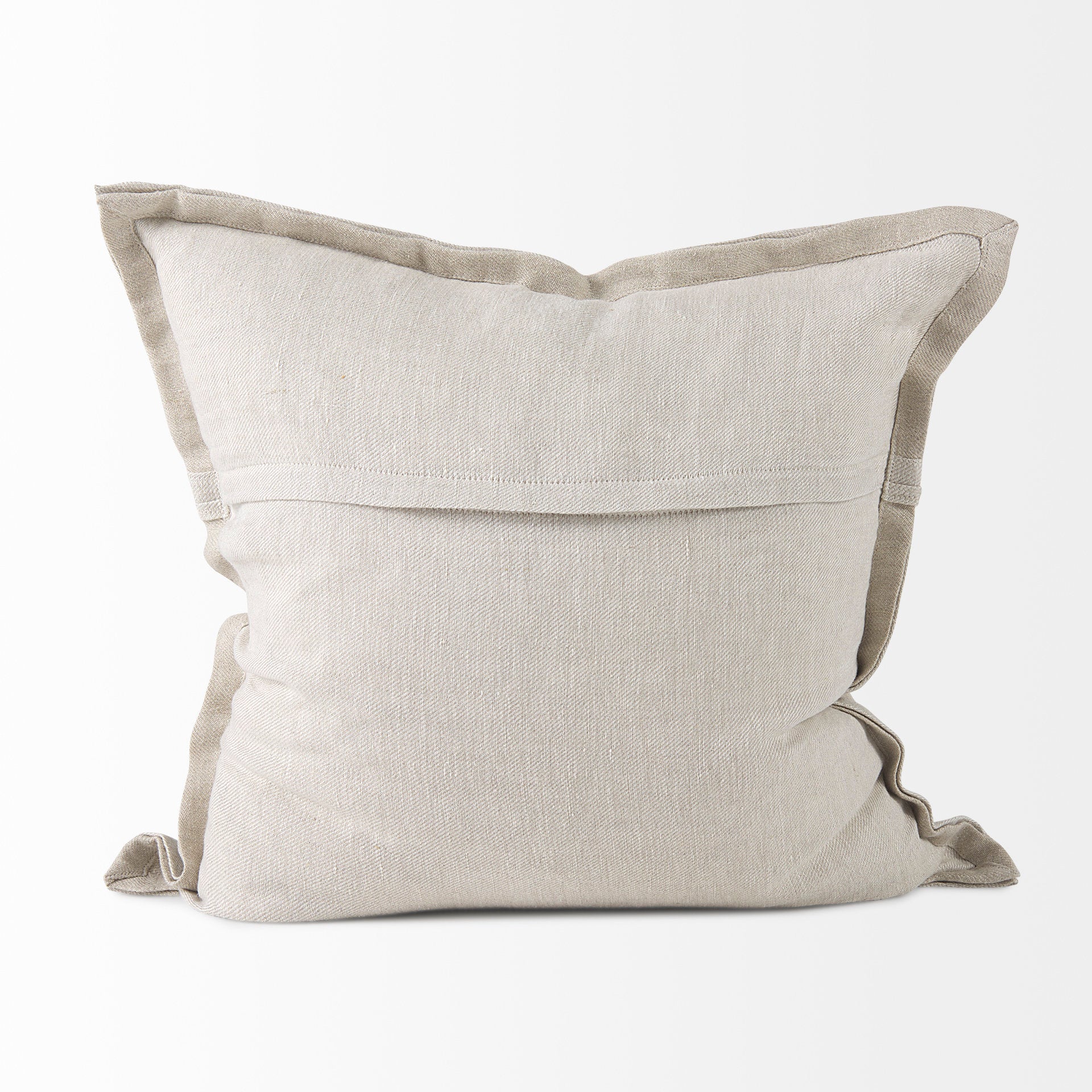 Mae 20L x 20W Beige Fabric Pillow Cover