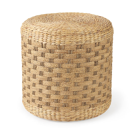 Michelle Pouf Light Brown Seagrass - poufs