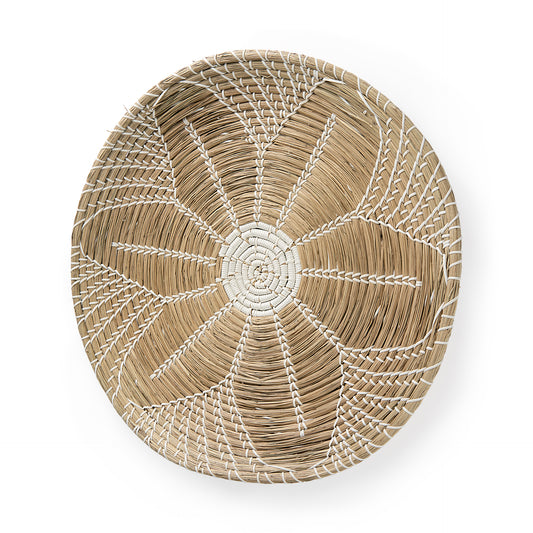 Mekhi Wall Decor Brown Seagrass | White String - alternative-wall-decor