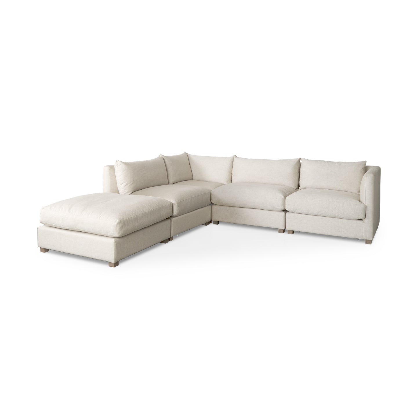 Valence 38.2L x 38.6W x 28.3H Beige Armless Sectional Piece
