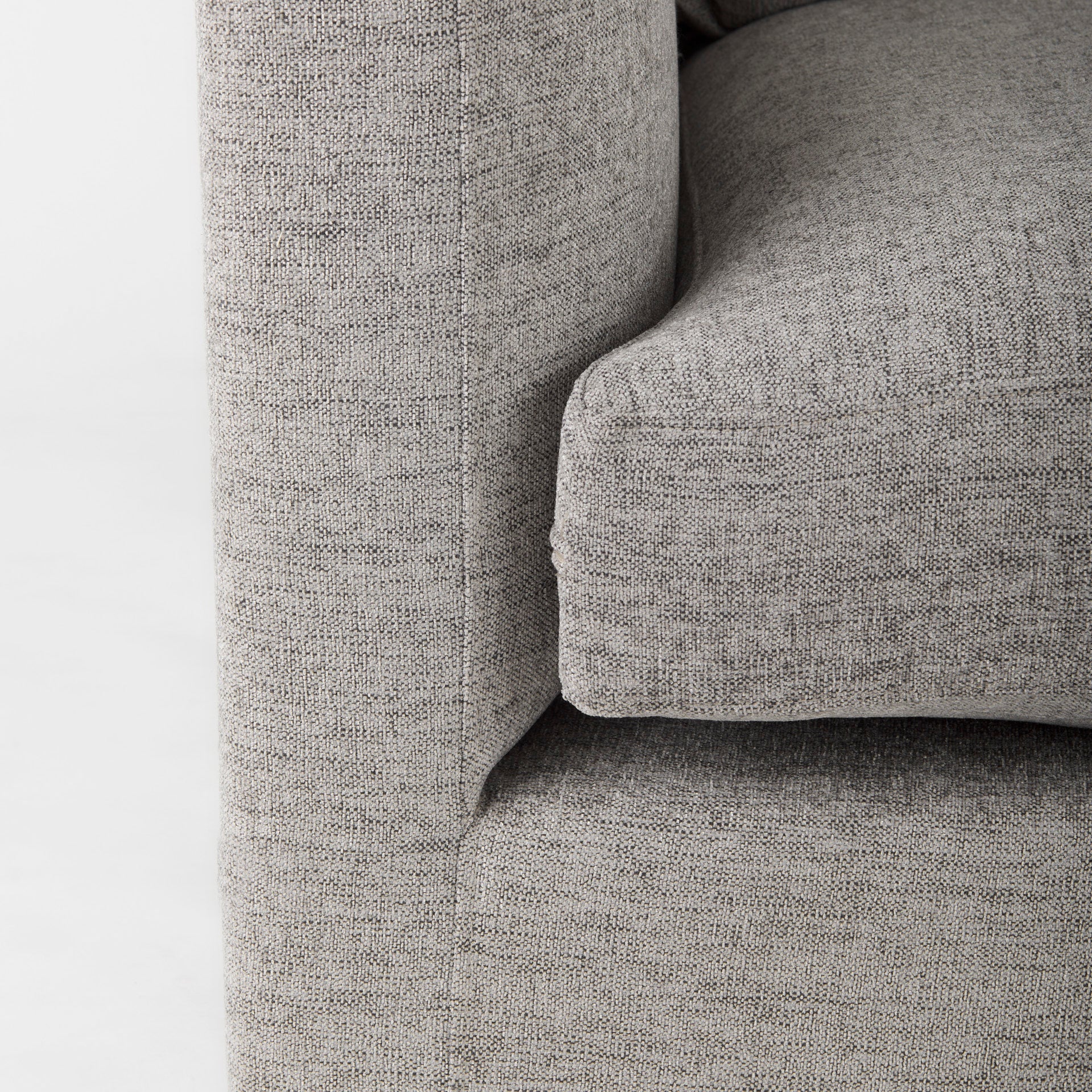 Valence 37.8L x 38.6W x 28.3H Medium Gray Corner Sectional Piece