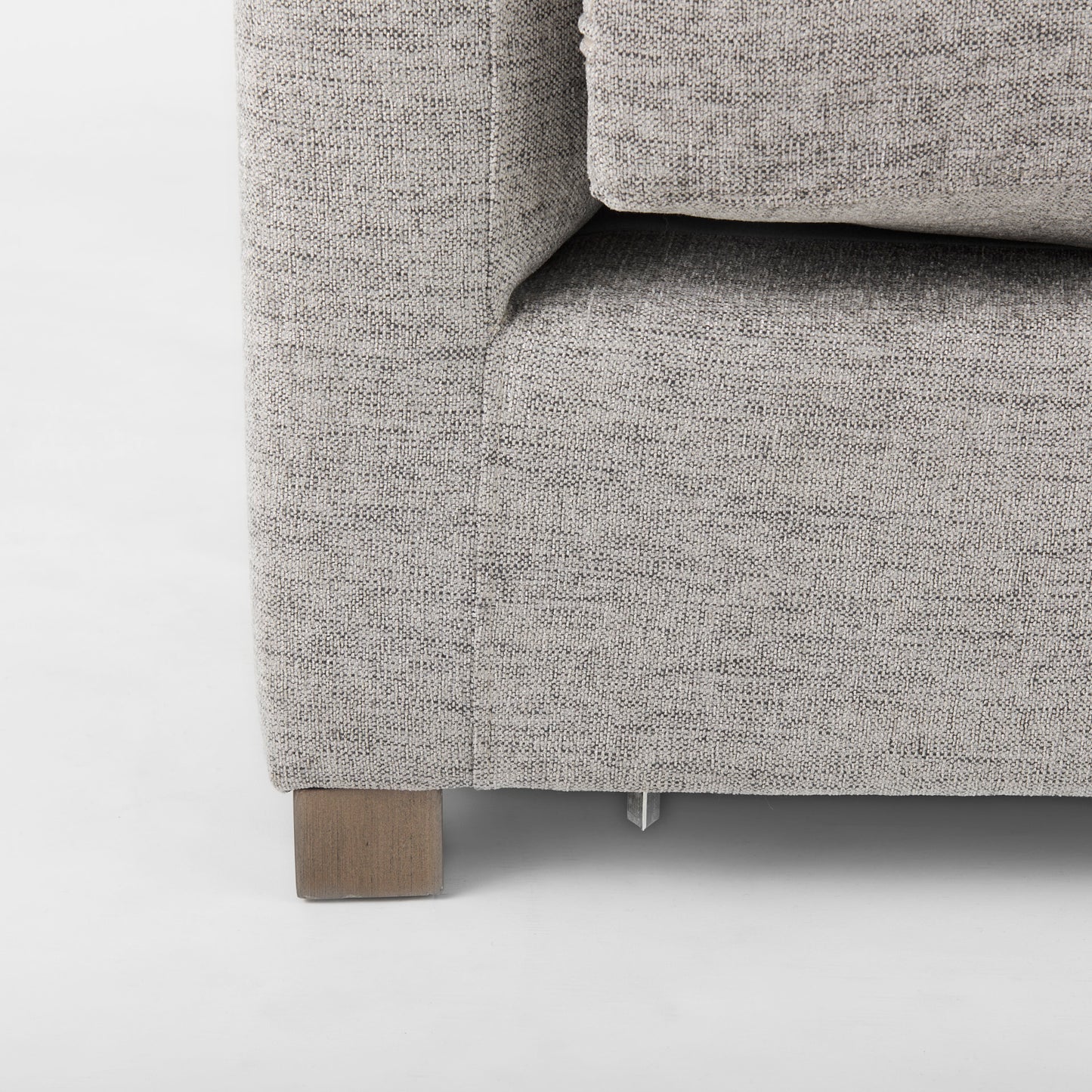 Valence 37.8L x 38.6W x 28.3H Medium Gray Corner Sectional Piece