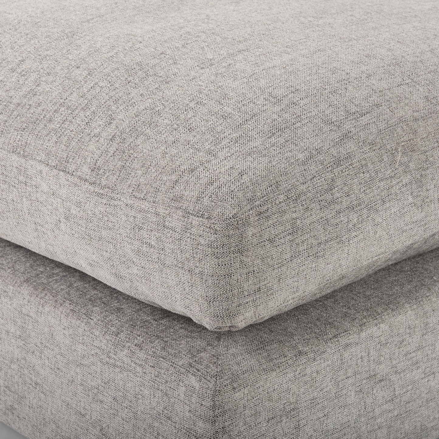 Valence 38.6L x 38.6W x 17.7H Medium Gray Full Size Ottoman Sectional Piece