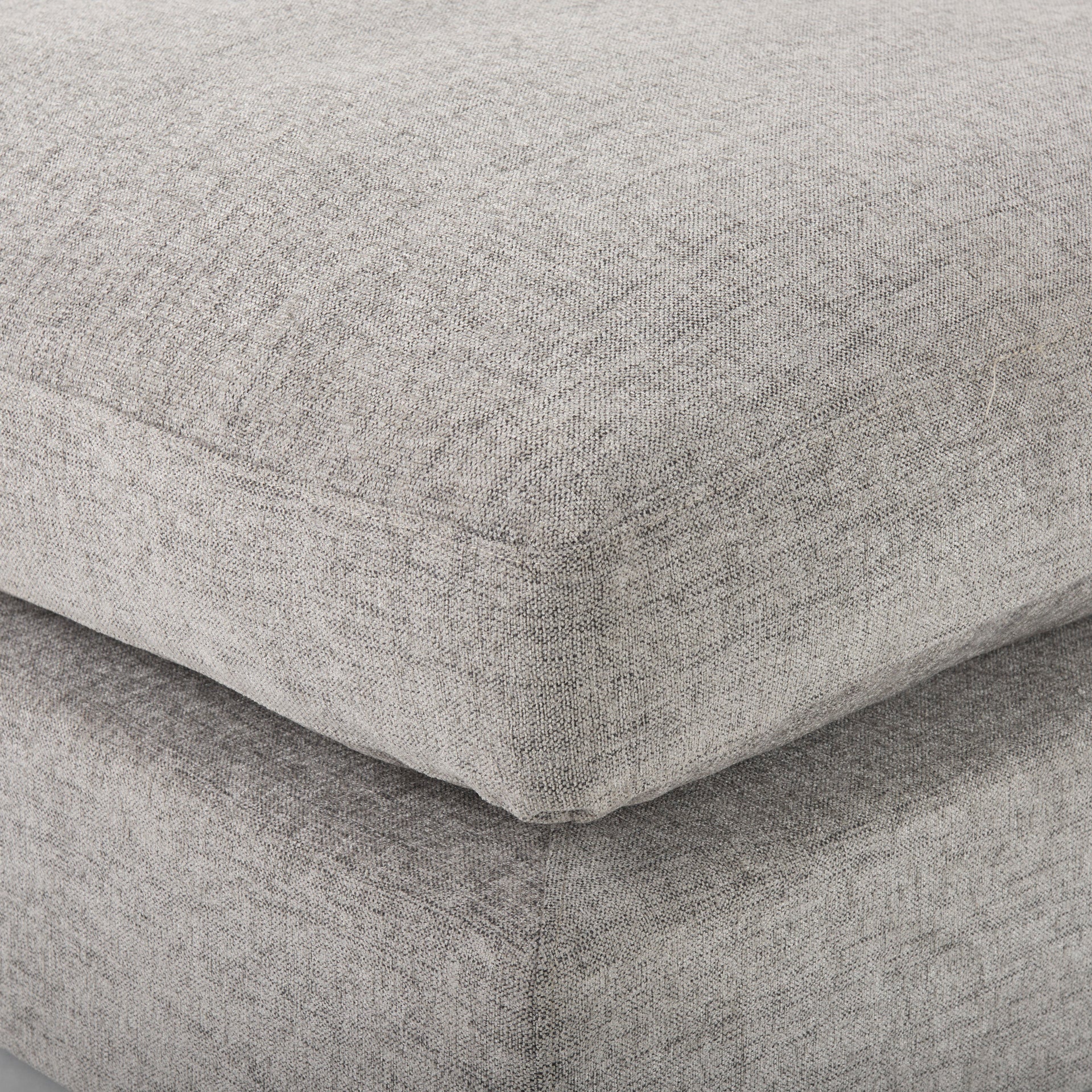 Valence 38.6L x 38.6W x 17.7H Medium Gray Full Size Ottoman Sectional Piece