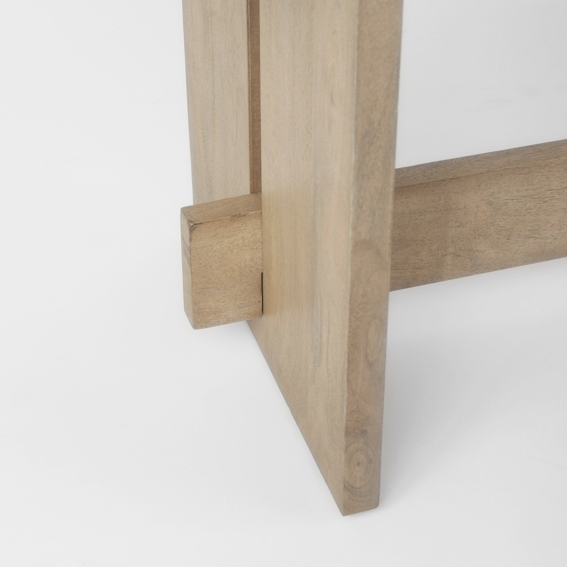 Aida 18H Light Brown Wood Dining Bench