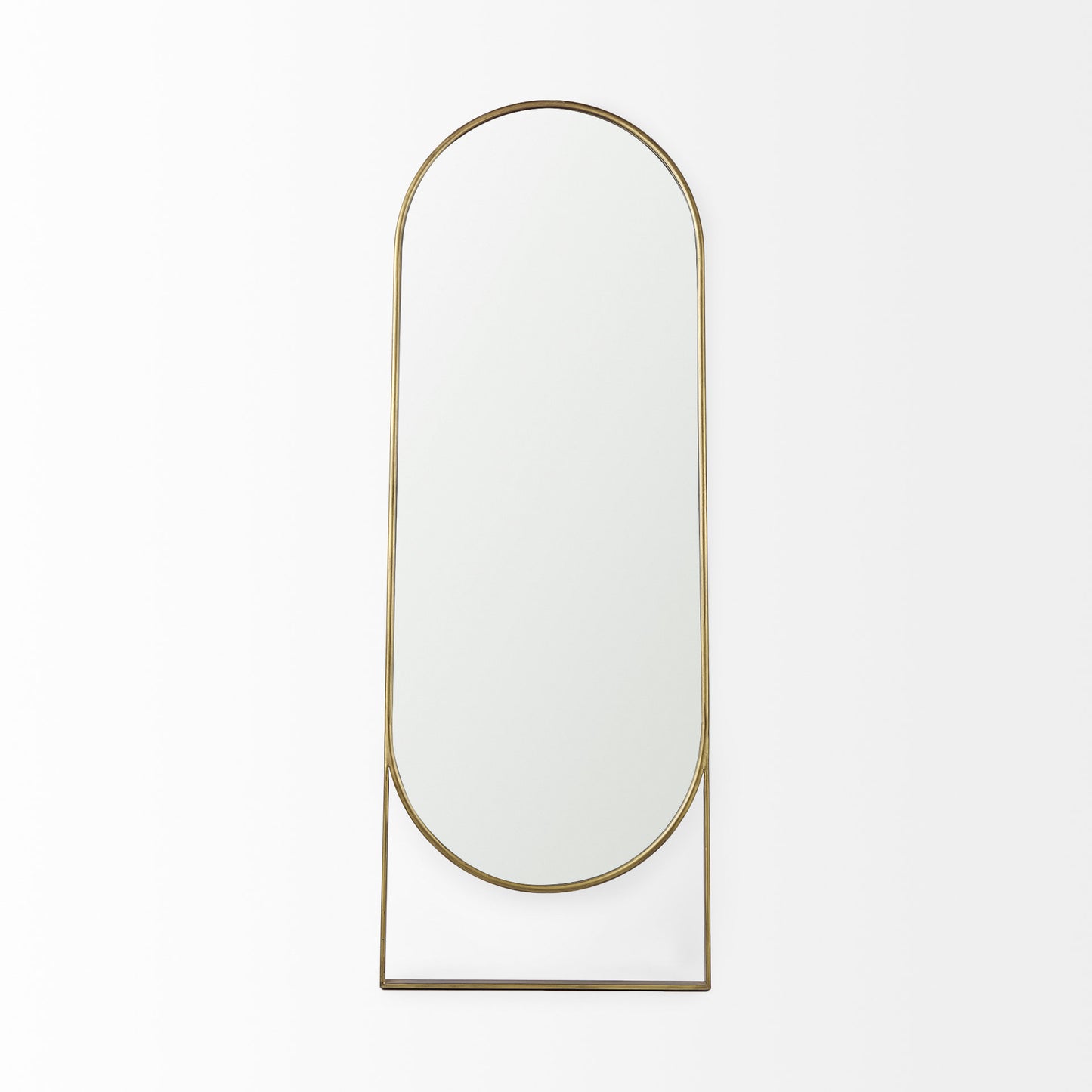 Sadie Floor Mirror Gold Metal | 78H - floor-mirrors