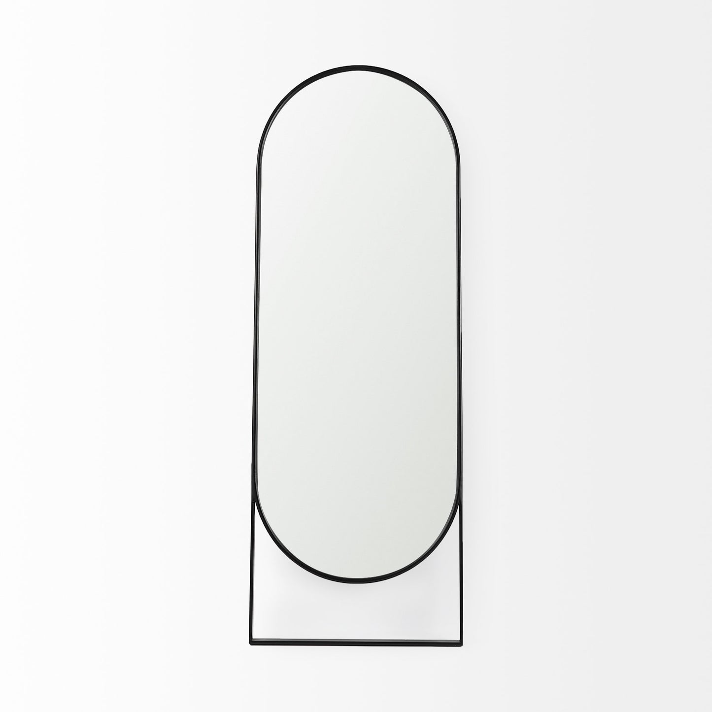 Sadie Floor Mirror Black Metal | 78H - floor-mirrors