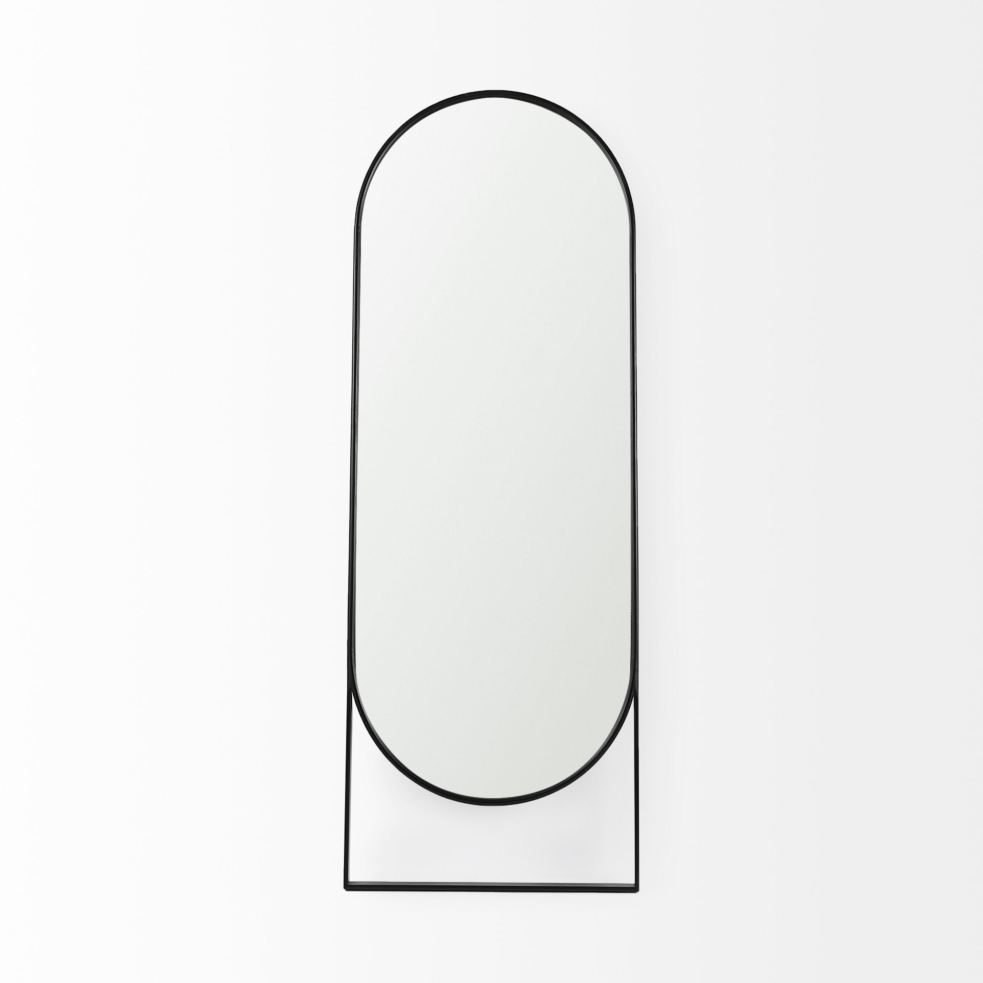 Sadie Floor Mirror Black Metal | 78H - floor-mirrors