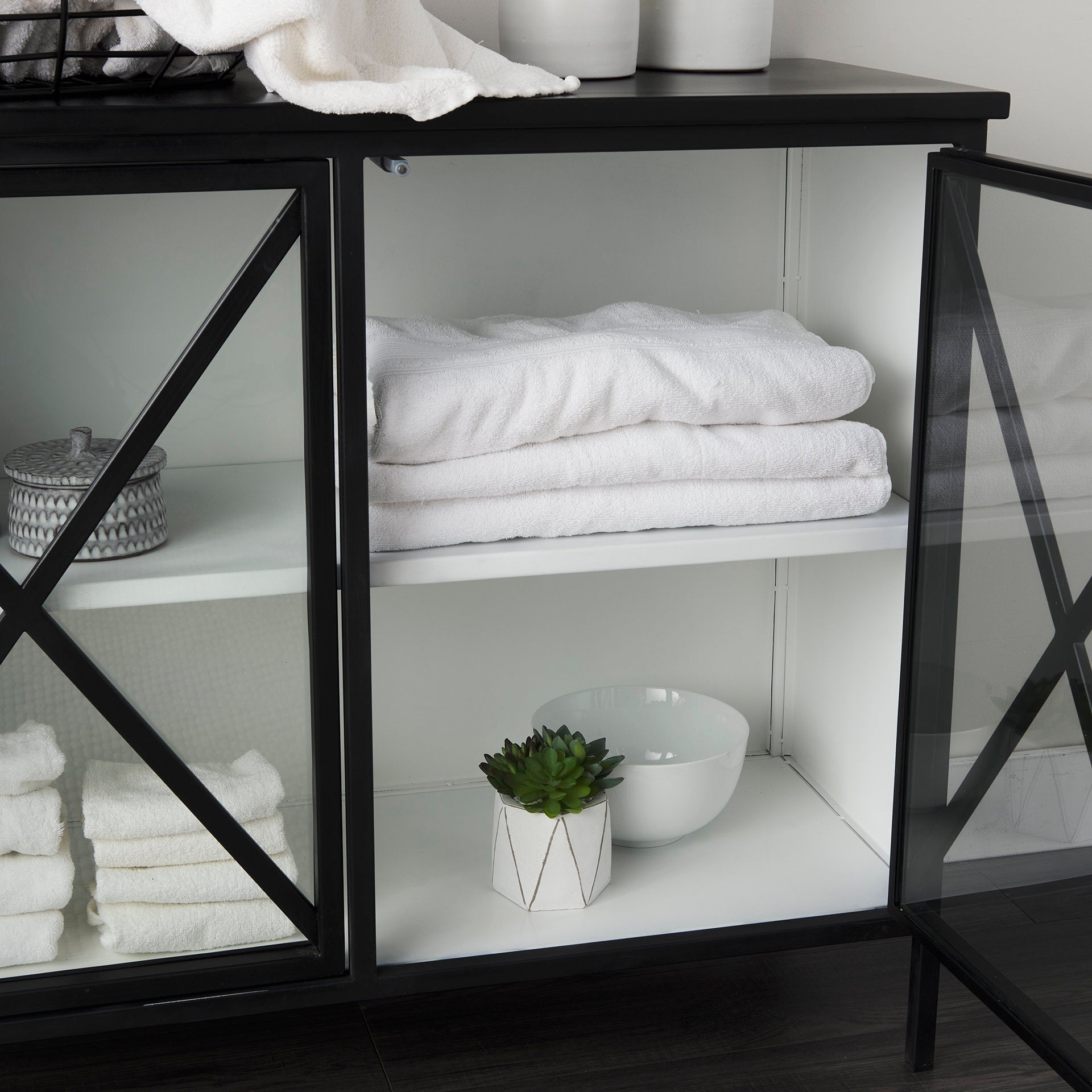 Aurelia Accent Cabinet Black Metal - acc-chest-cabinets