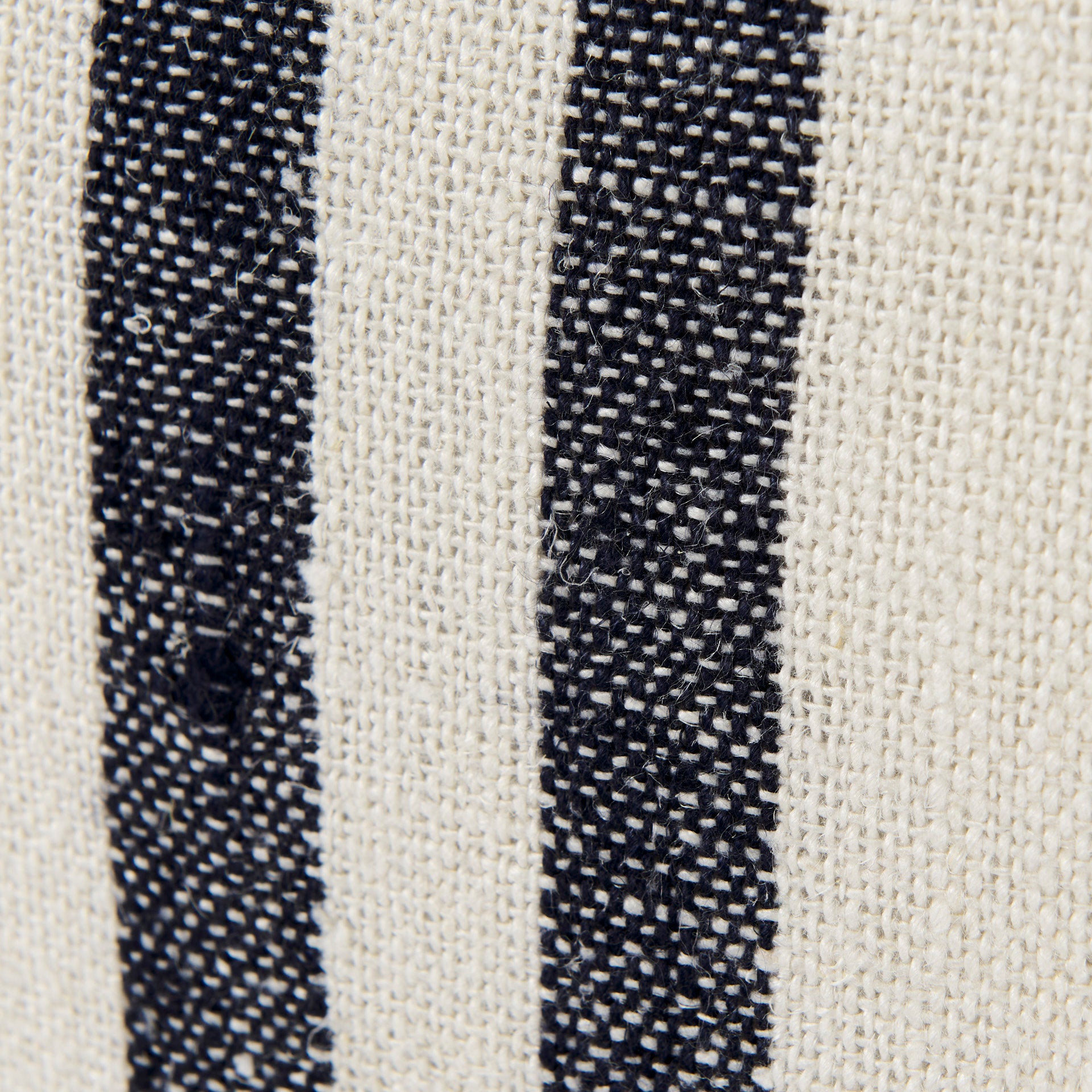Sandra 18 x 18 Beige With Blue Stripes Decorative Pillow Cover