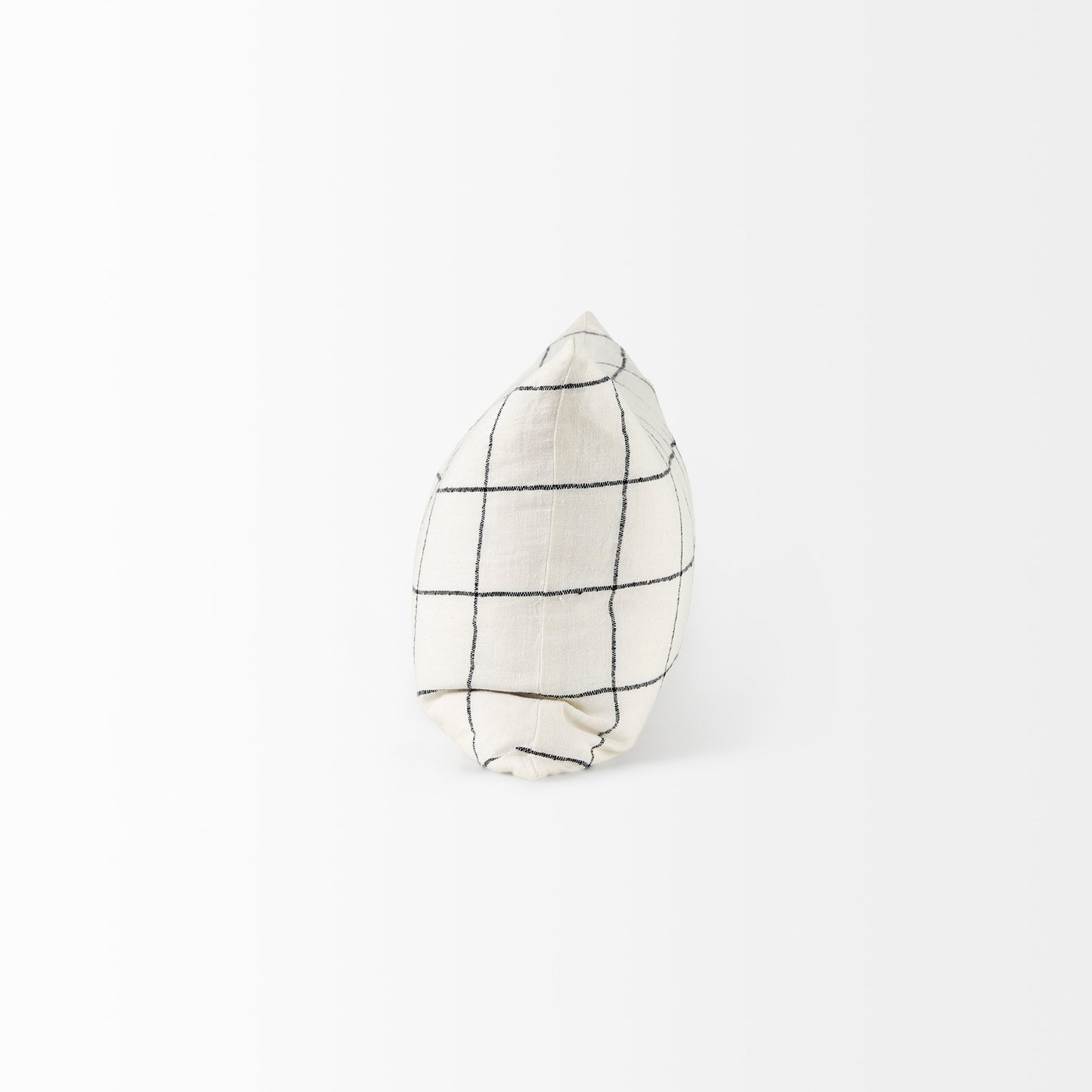 Suzanne 14x26 White/Black Square Pattern Pillow Cover