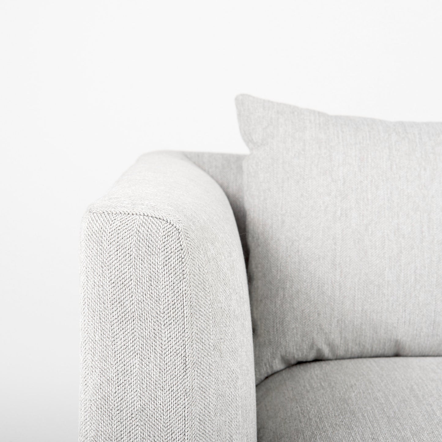 Valence 2 Piece Light Gray Modular Sofa Set