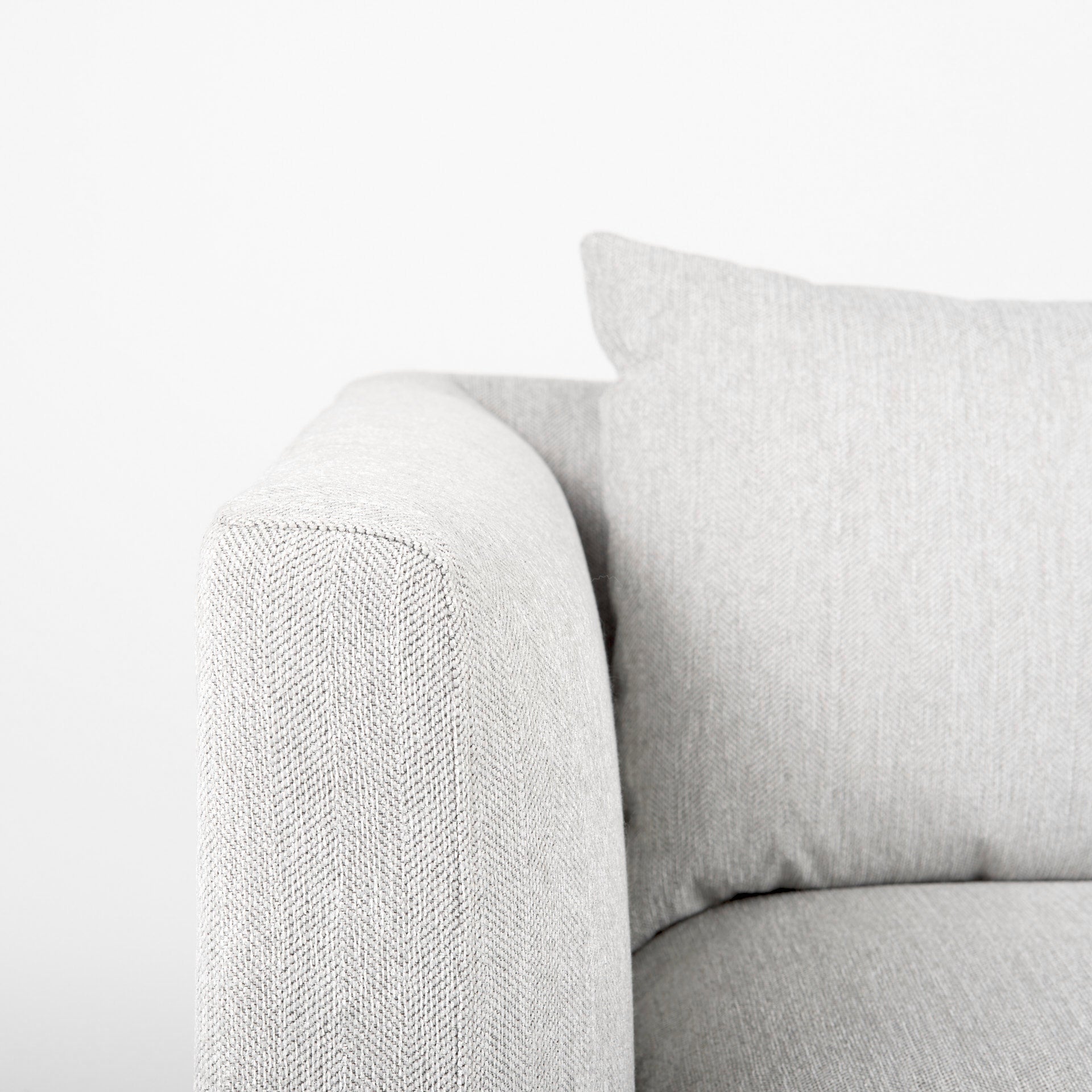 Valence 2 Piece Light Gray Modular Sofa Set