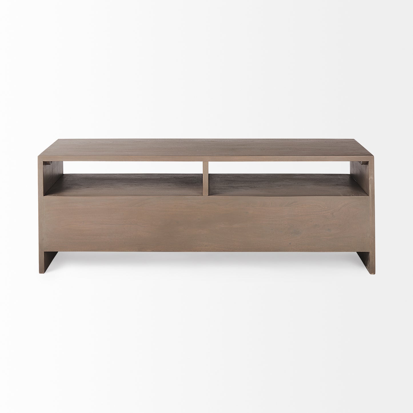 Konstantin 60.0 x 18.0 x 21.0 Light Brown Wood W/ Live Edge Four Drawer Media Console