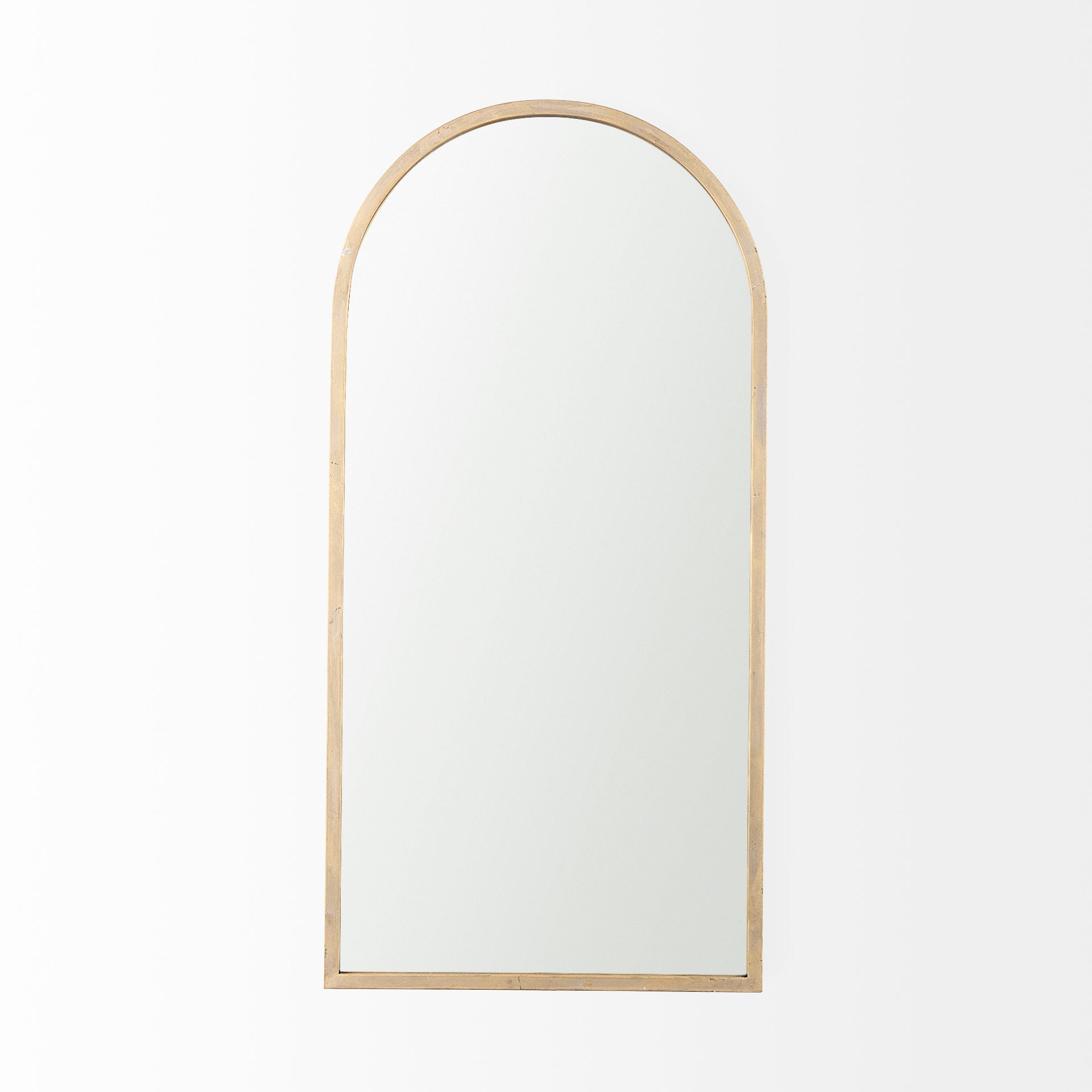 Giovanna Wall Mirror Gold Metal | Rounded Arch - wall-mirrors-grouped