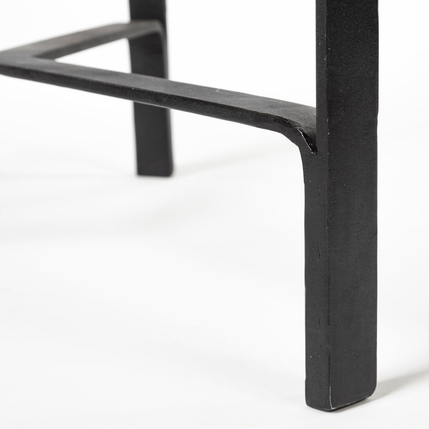 Helios End Side Table Brown Wood | Black Iron - end-and-side-tables