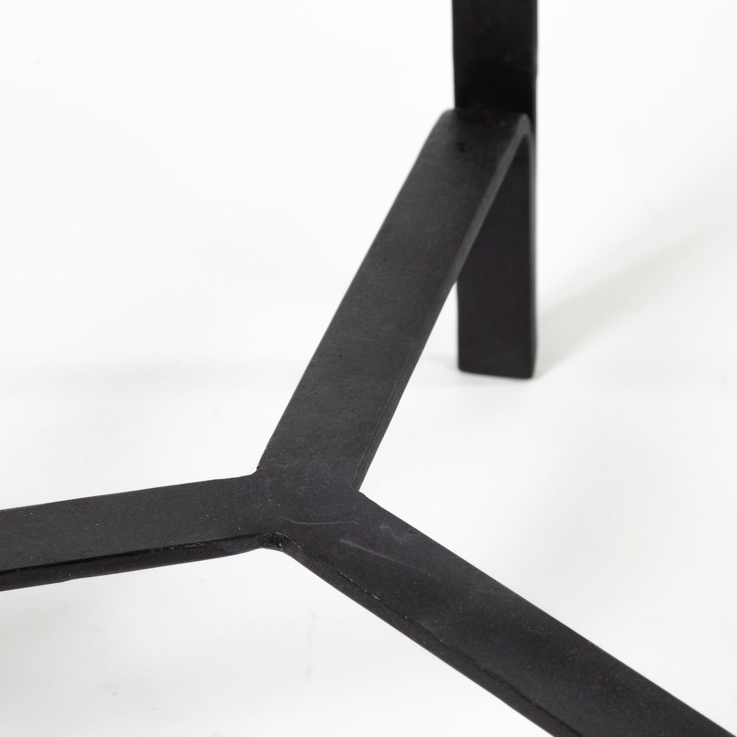 Helios End Side Table Brown Wood | Black Iron - end-and-side-tables