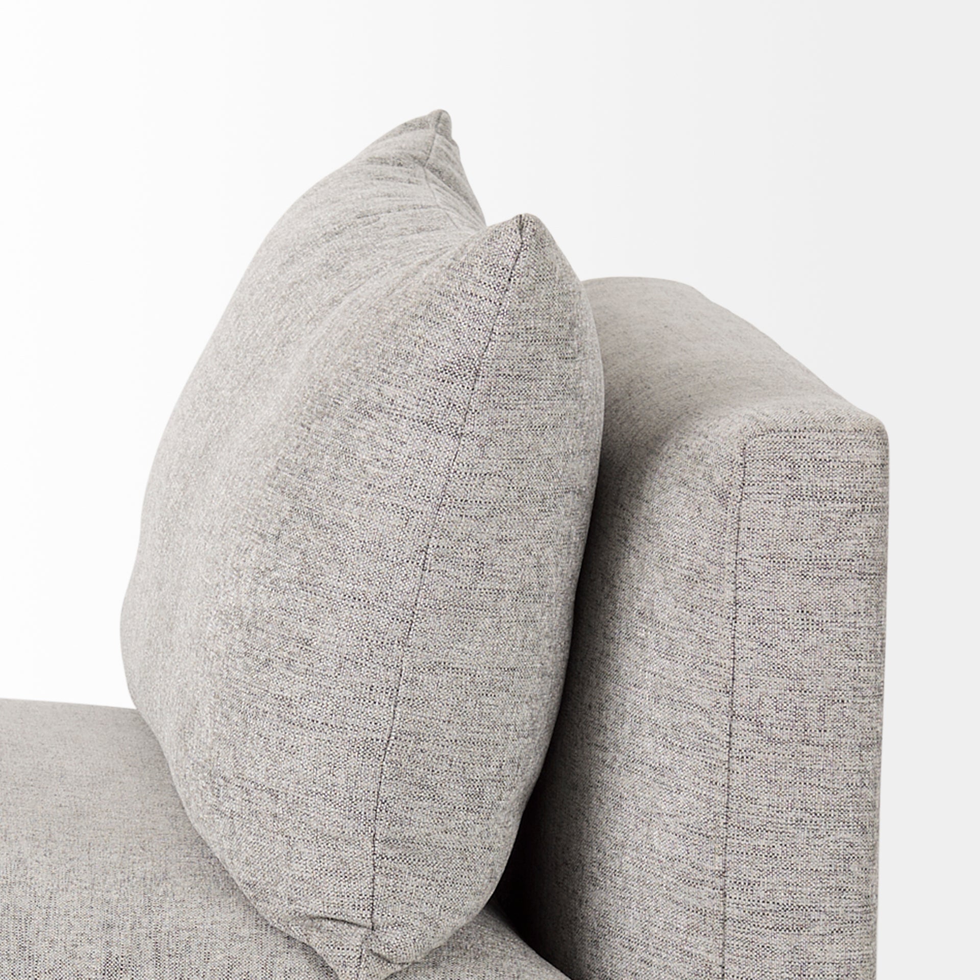 Valence 3 Piece (W/ 2 x Ottoman) Medium Gray Modular Sofa Set