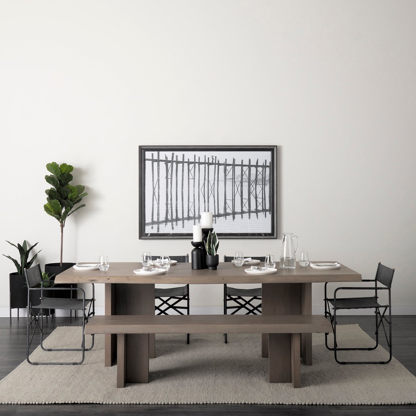 Konstantin Dining Table Medium Brown Wood - dining-table