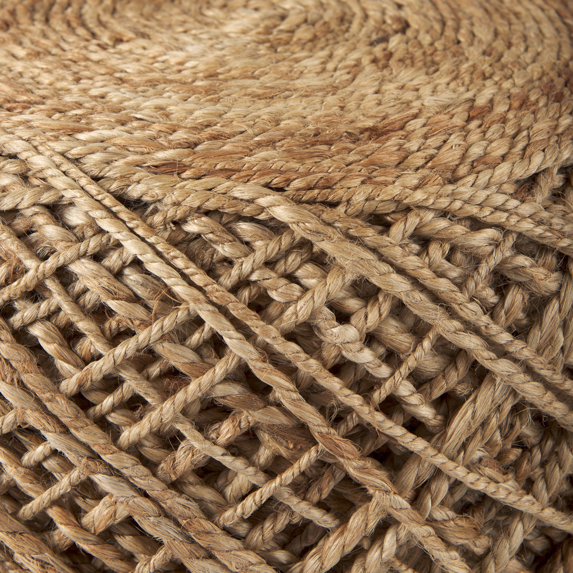 Allium Pouf Brown Wool | Round - poufs