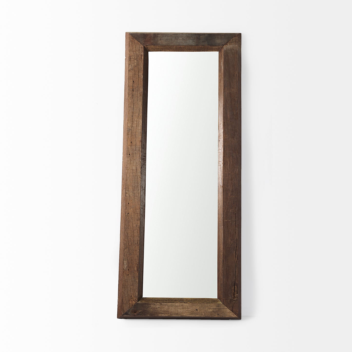 Gerome Floor Mirror Brown Wood | 31.0L x 5.0W x 86.0H - floor-mirrors