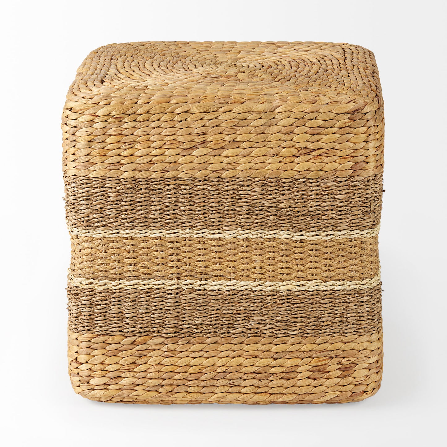 Maya Pouf Brown Seagrass | Square - poufs