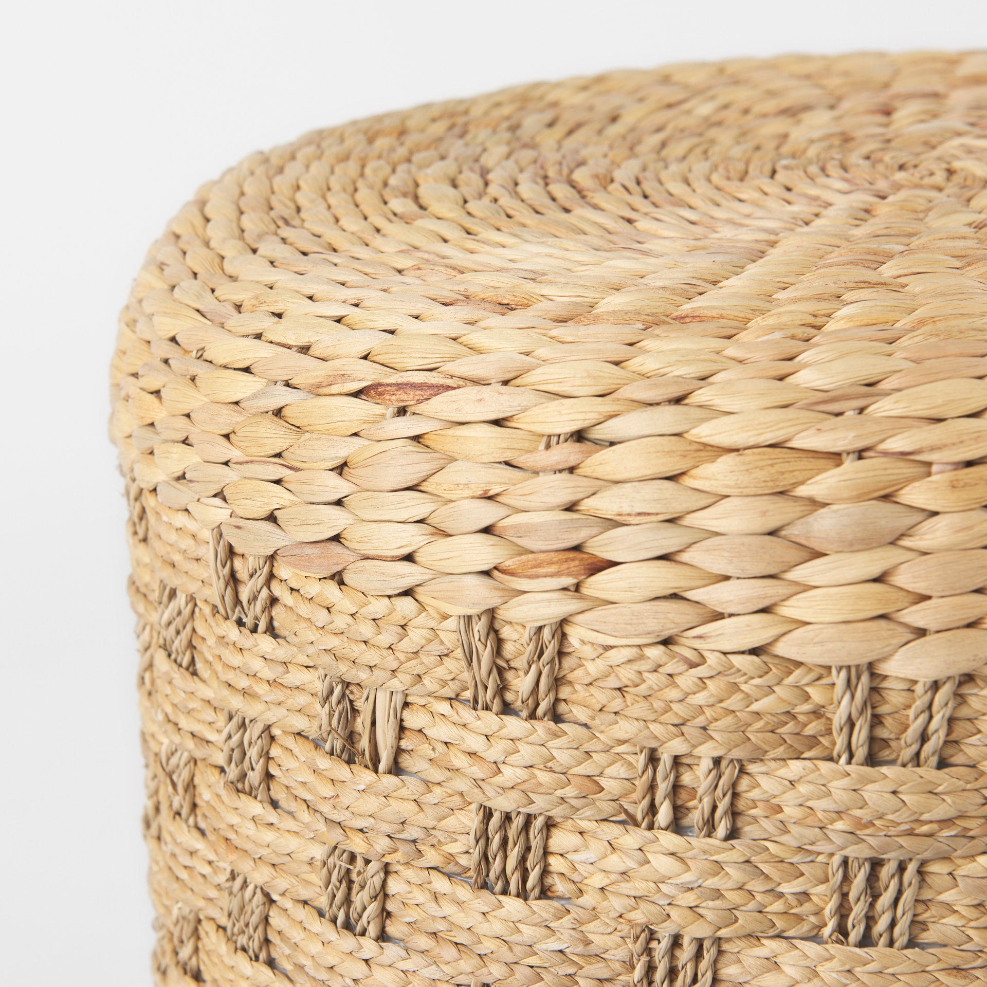 Michelle Pouf Light Brown Seagrass - poufs